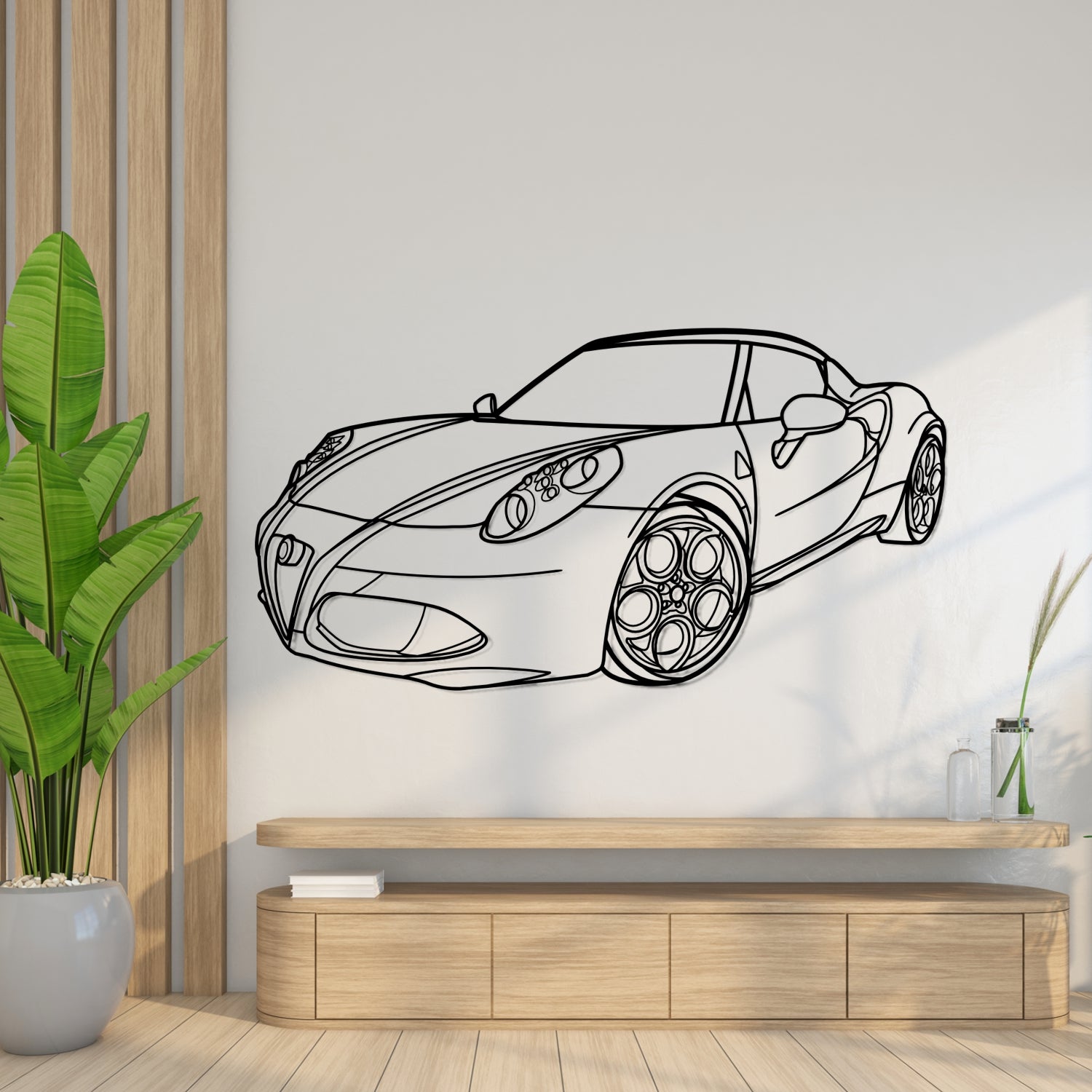 Caterham - 3D Perspective Front - Metal Silhouette