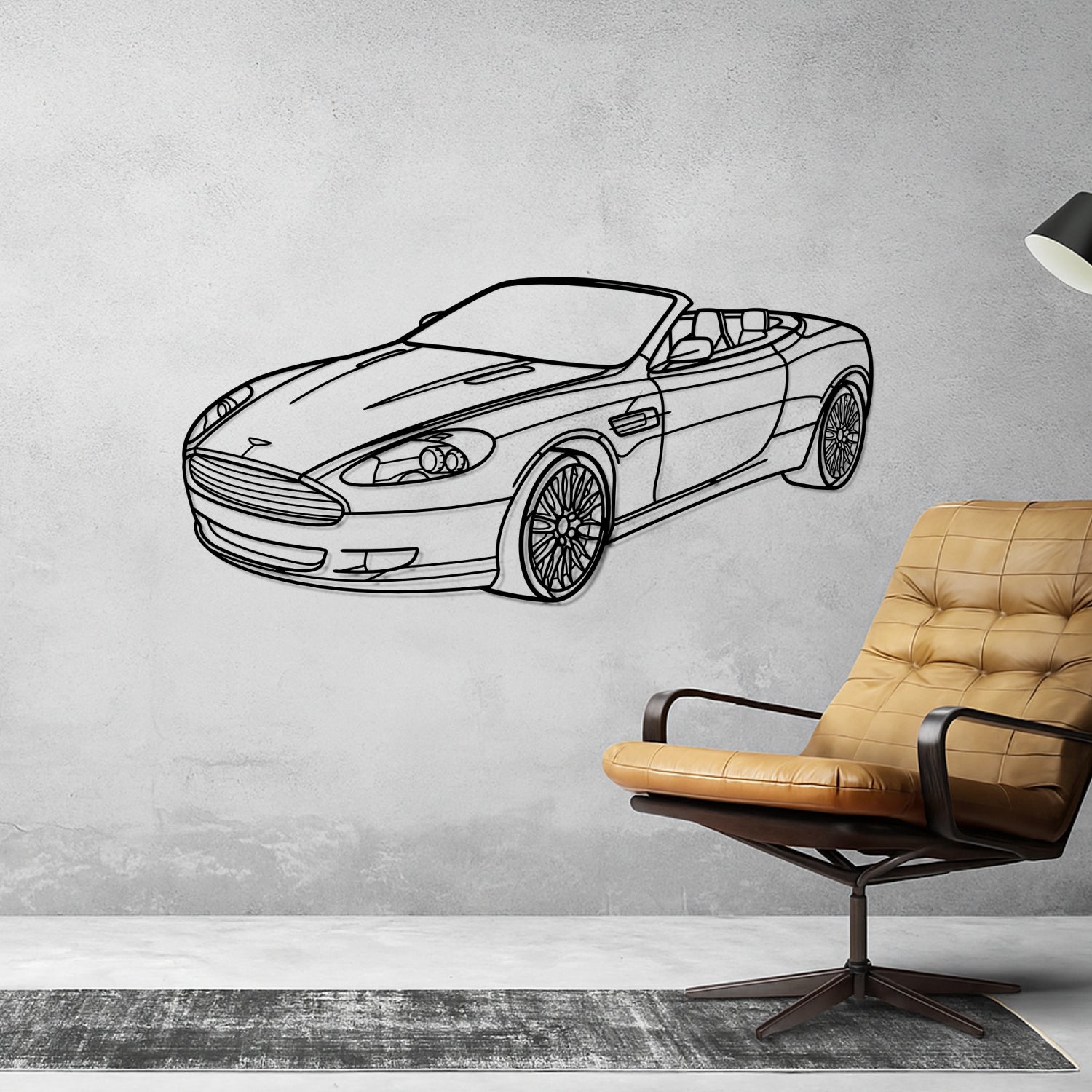 Caterham - 3D Perspective Front - Metal Silhouette