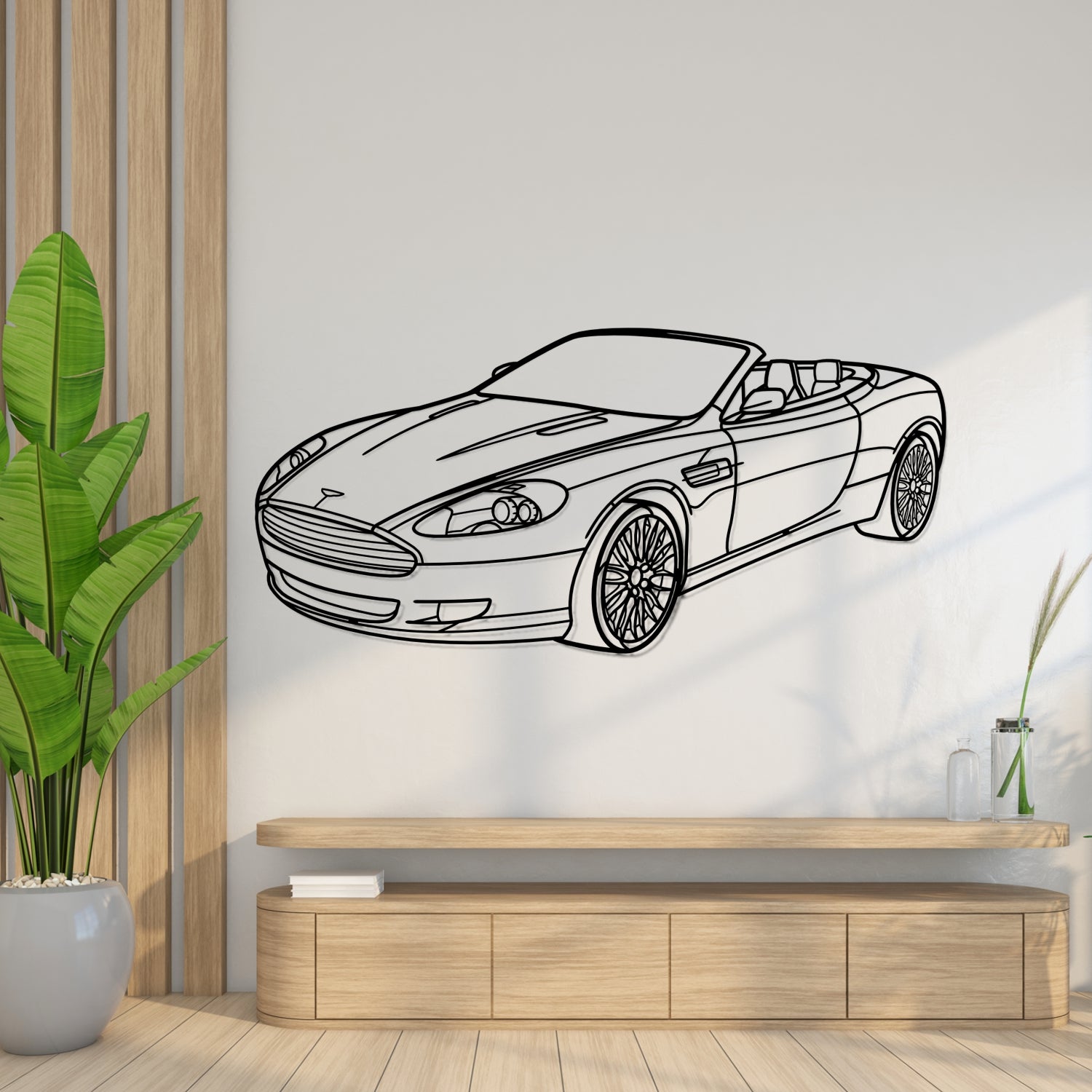 Caterham - 3D Perspective Front - Metal Silhouette