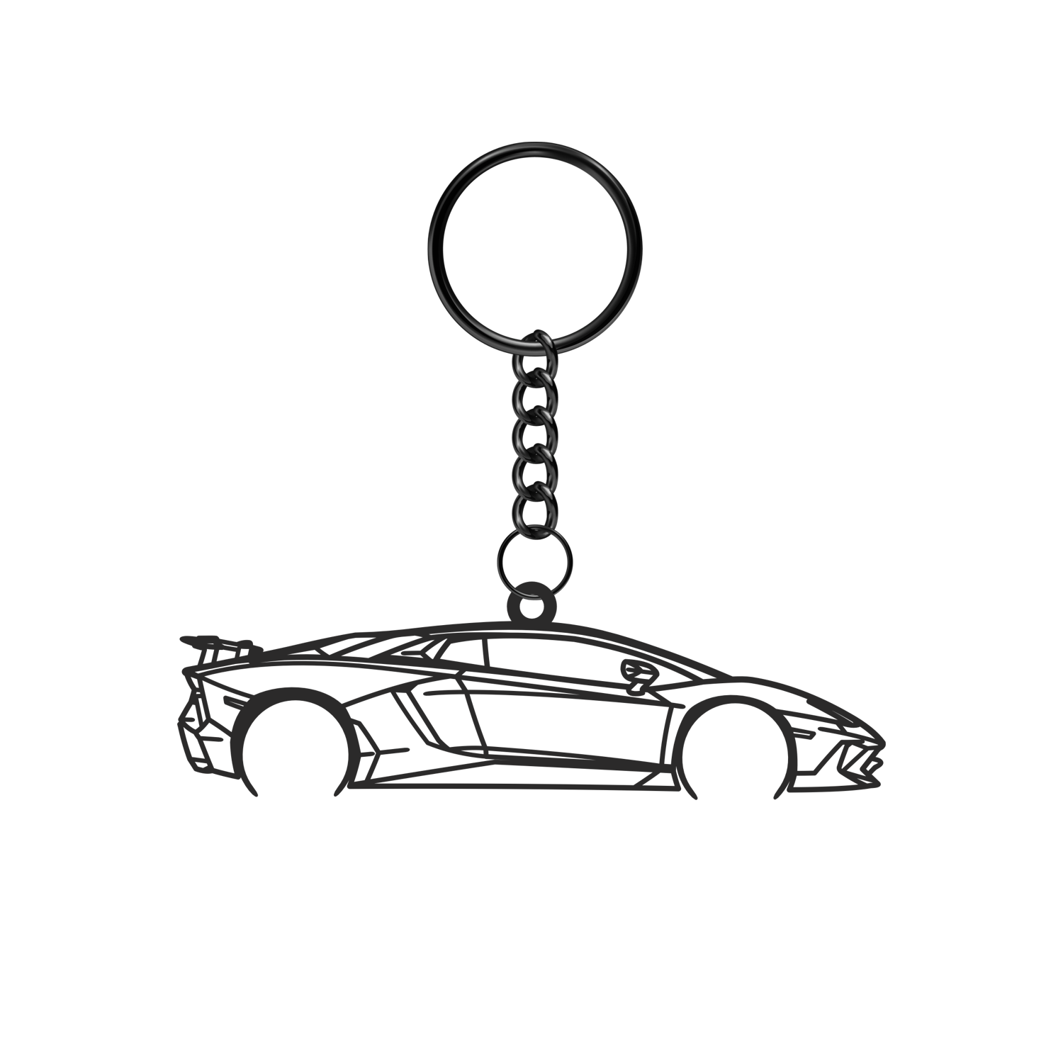 Lamborghini Aventador SV (2015-2017) - Metal Keychain