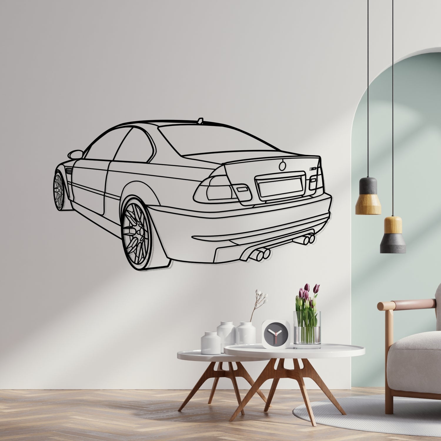 Caterham - 3D Perspective Front - Metal Silhouette