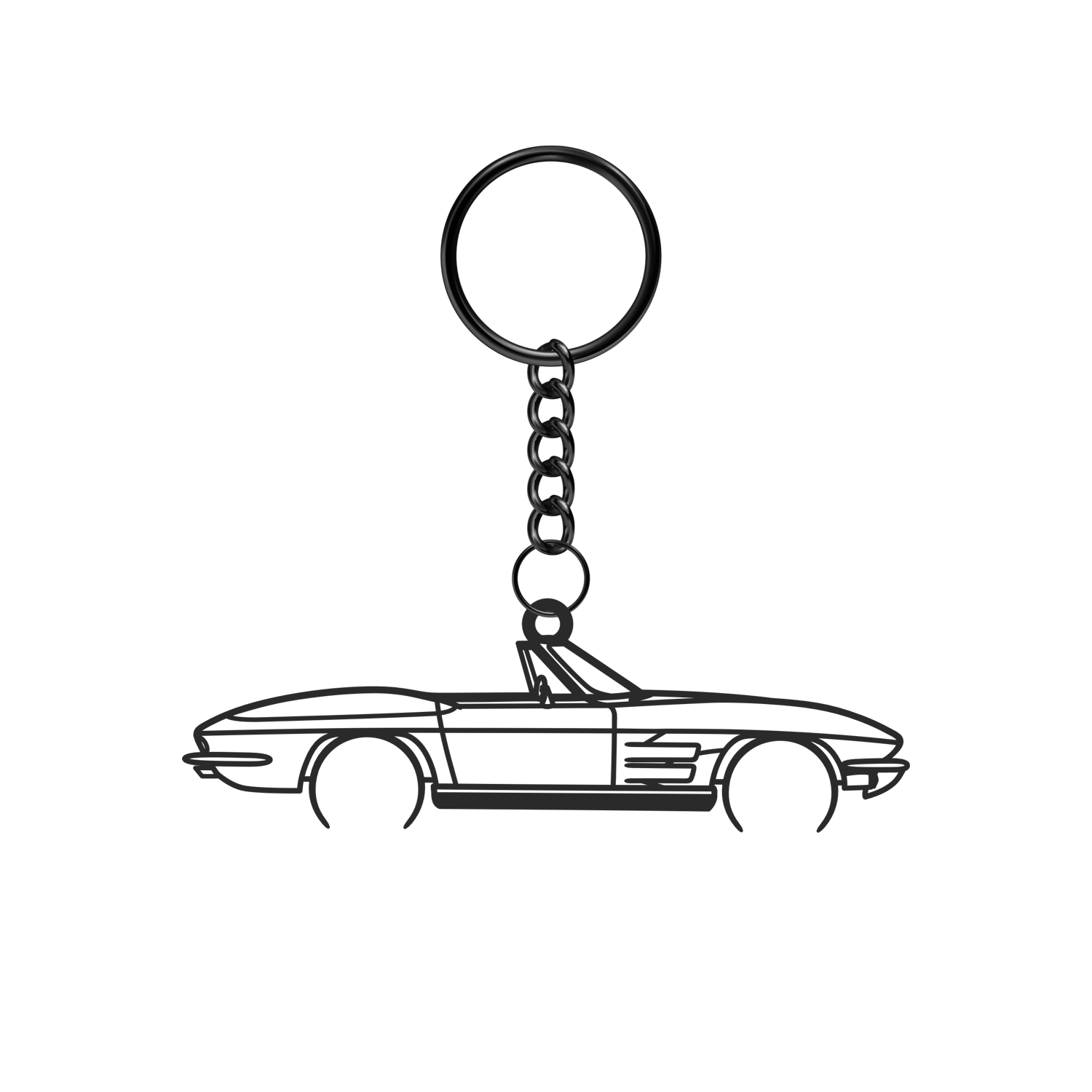 Chevrolet Corvette C2 Stingray (1963-1967) - Metal Keychain