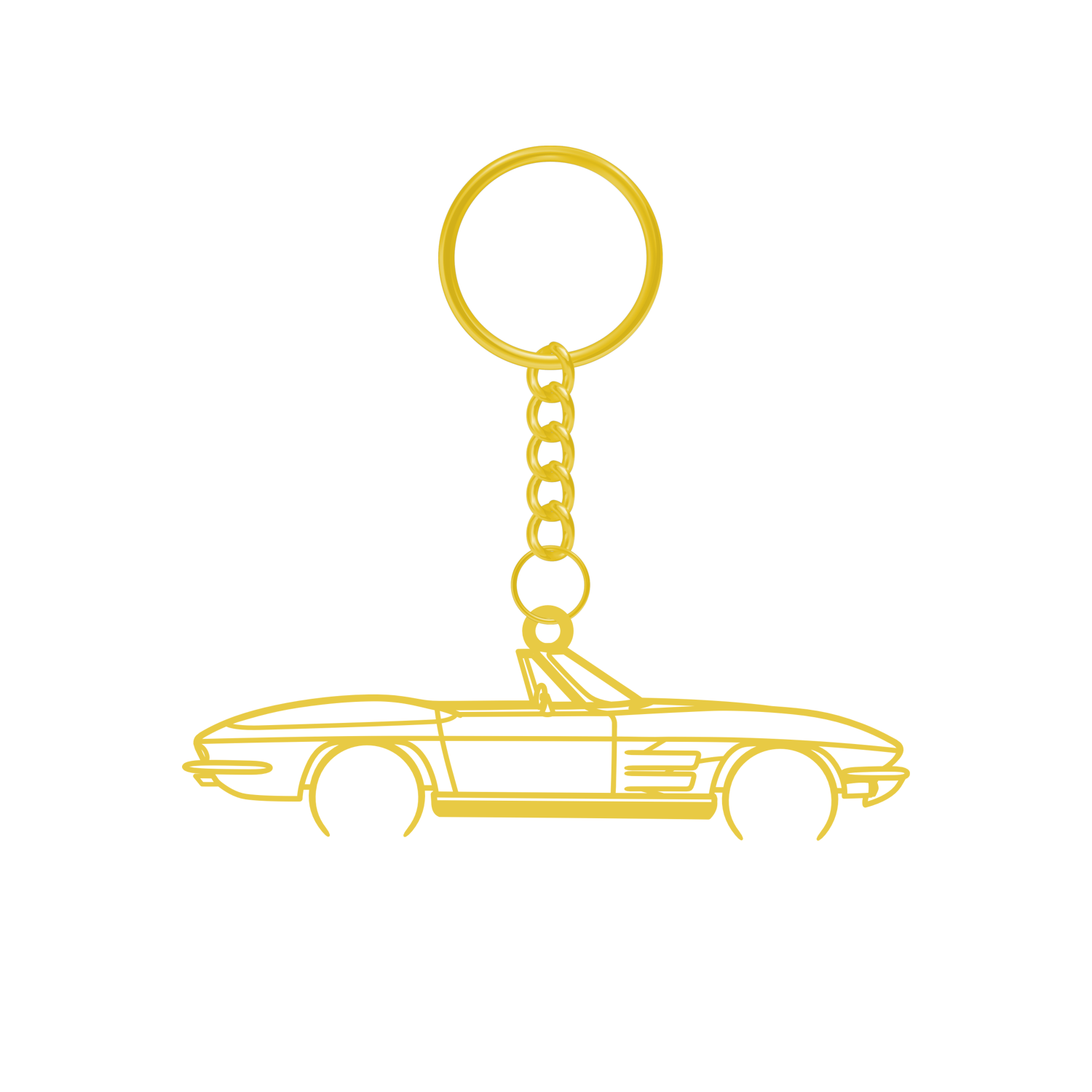 Chevrolet Corvette C2 Stingray (1963-1967) - Metal Keychain