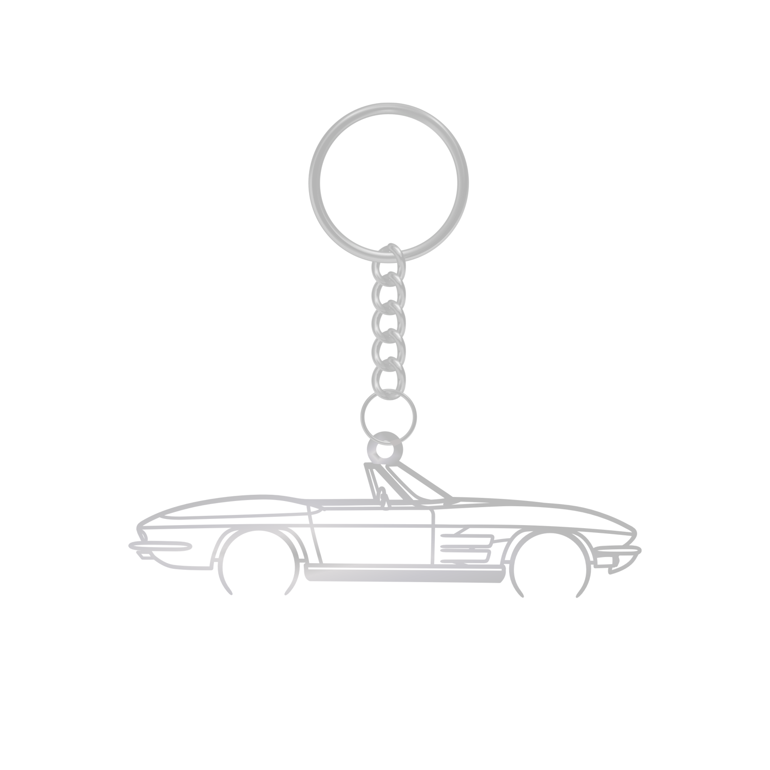 Chevrolet Corvette C2 Stingray (1963-1967) - Metal Keychain
