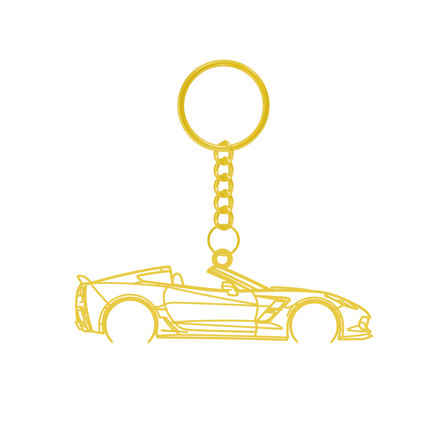 Chevrolet Corvette C7 Convertible (2013-2019) - Metal Key Ring