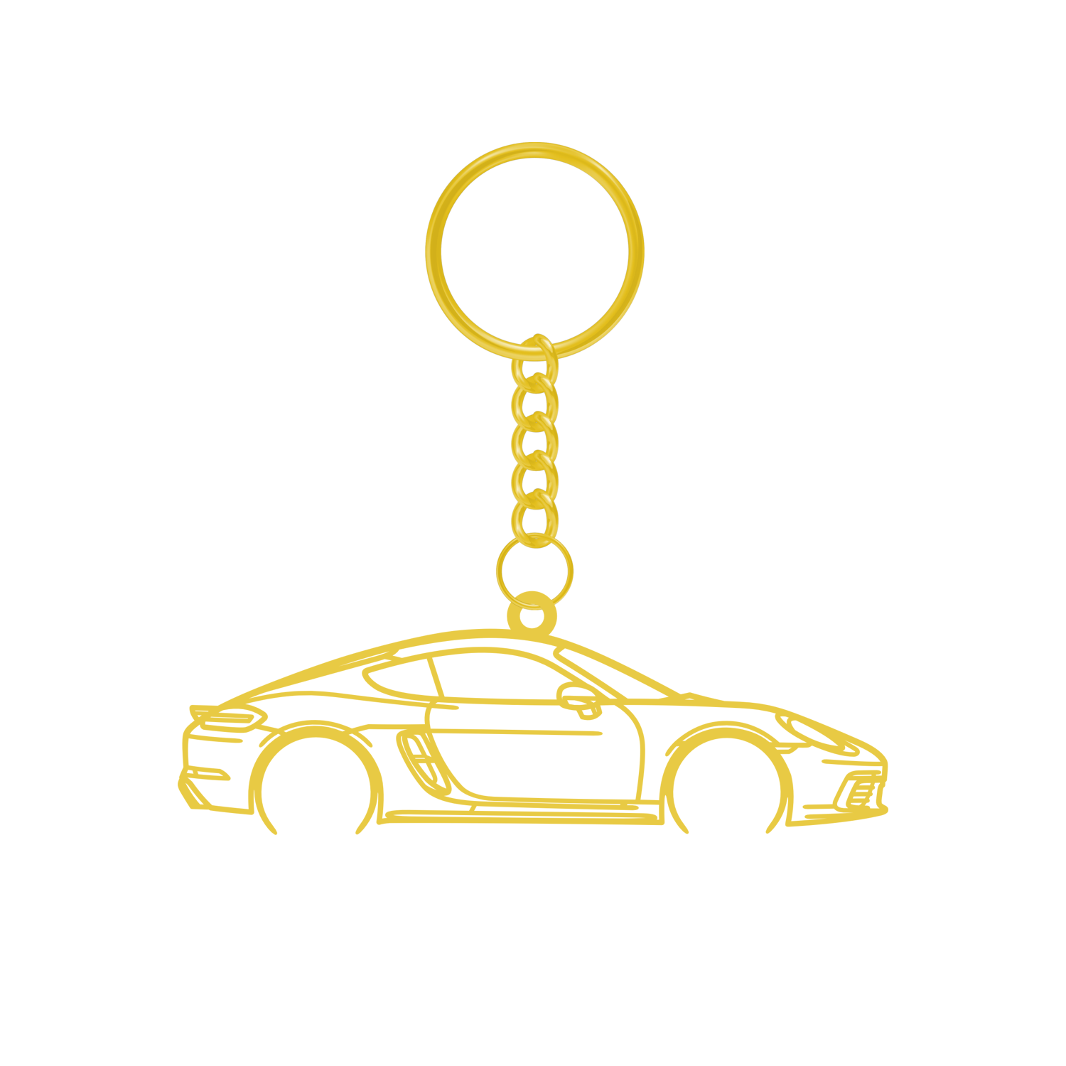 Porsche 718 Cayman (2017-2025) - Metal Key Ring