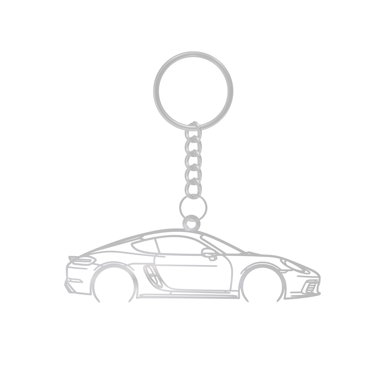 Porsche 718 Cayman (2017-2025) - Metal Key Ring