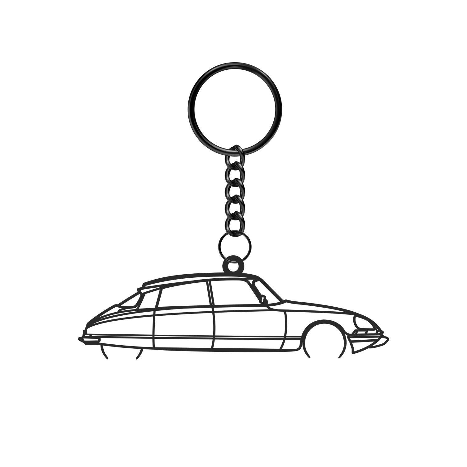 Citroen DS - Metal Keychain
