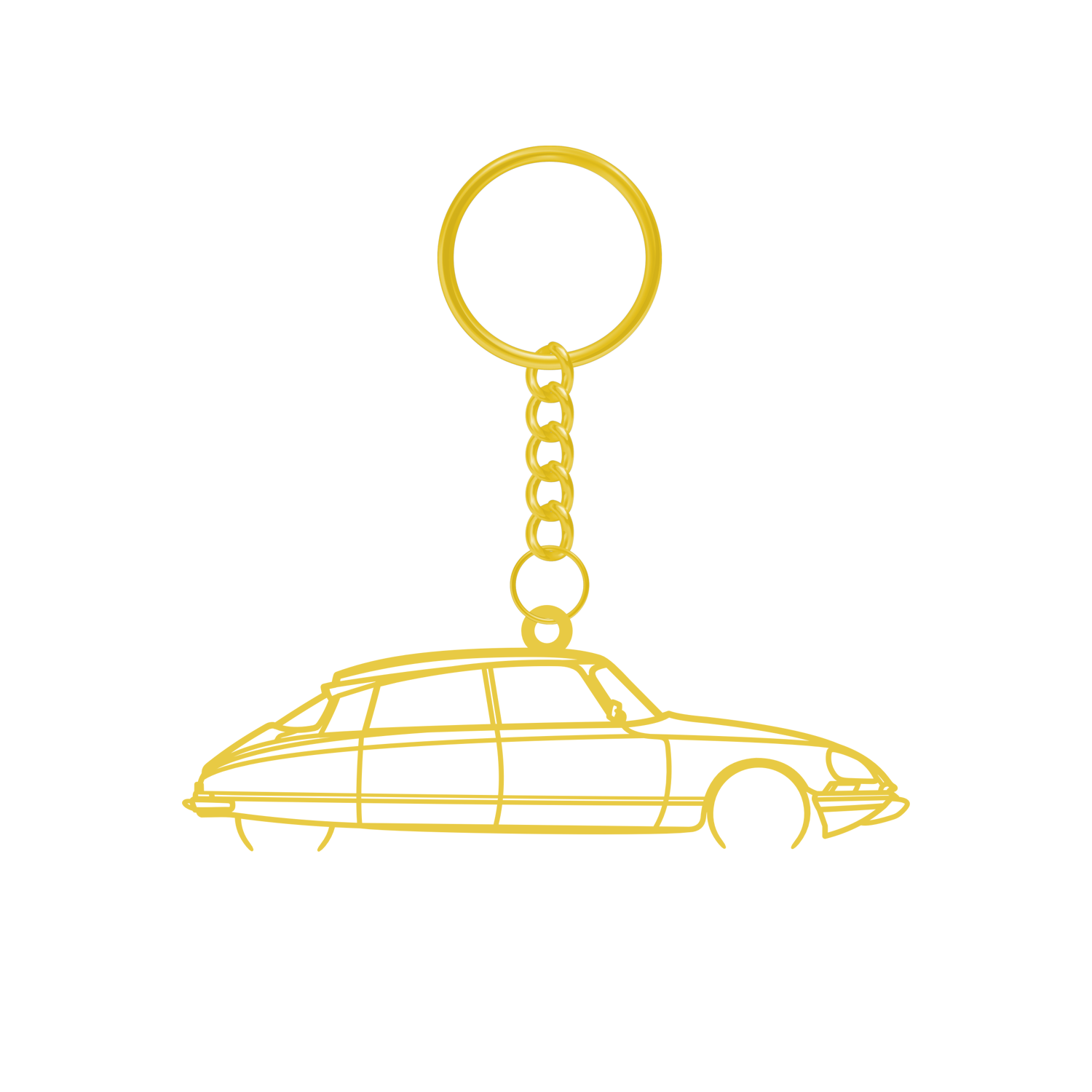 Citroen DS - Metal Keychain