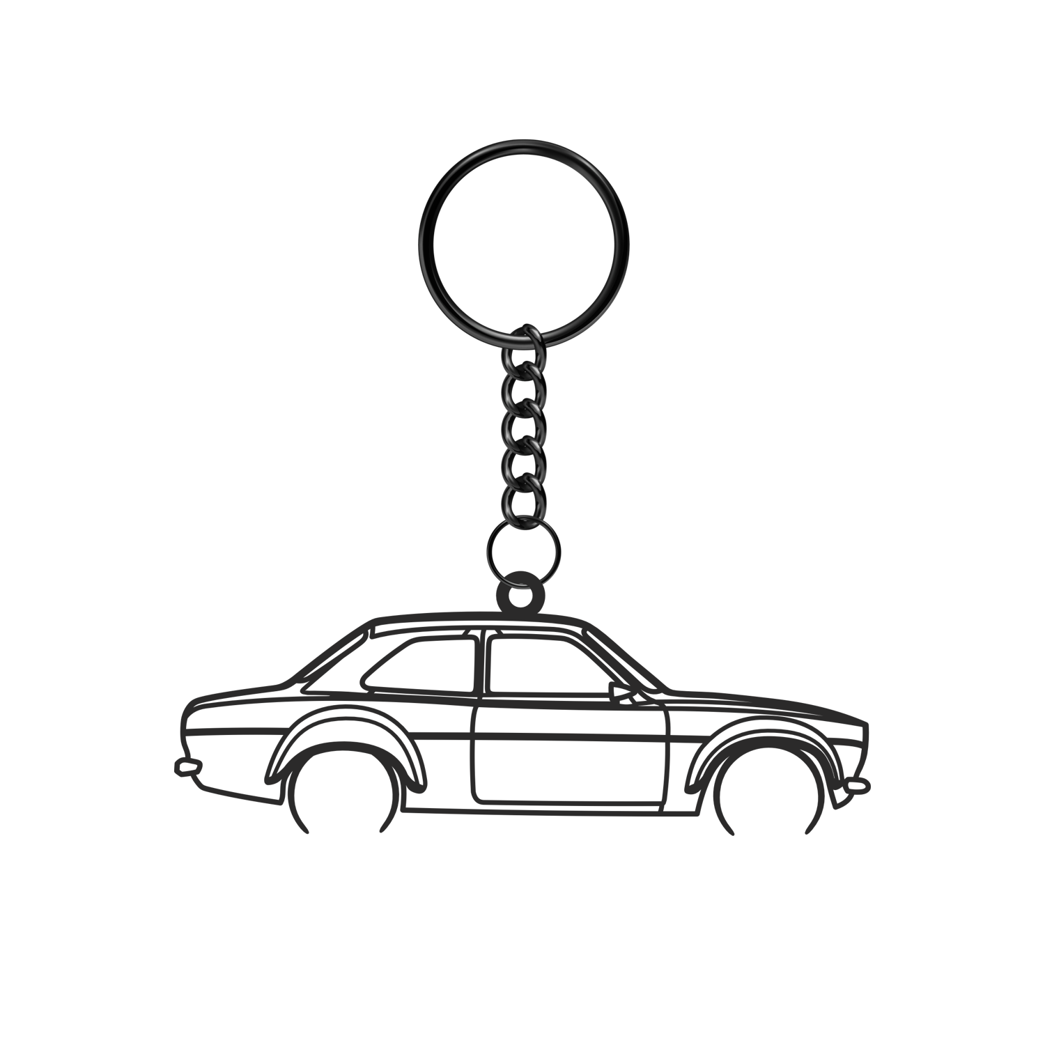 Ford Escort MK I RS2000 (1973-1975) - Metal Keychain
