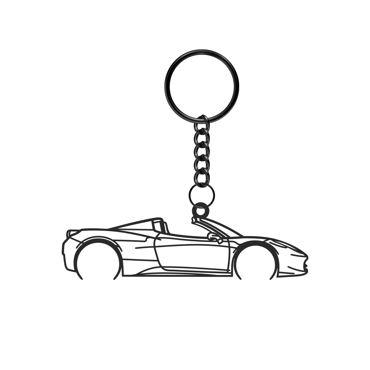 Ferrari 458 Spider (2011-2015) - Metal Keychain
