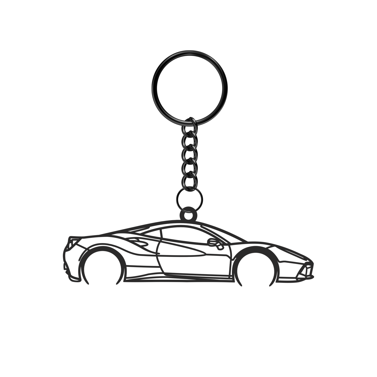 Ferrari 488 GTB (2015-2019) - Metal Keychain