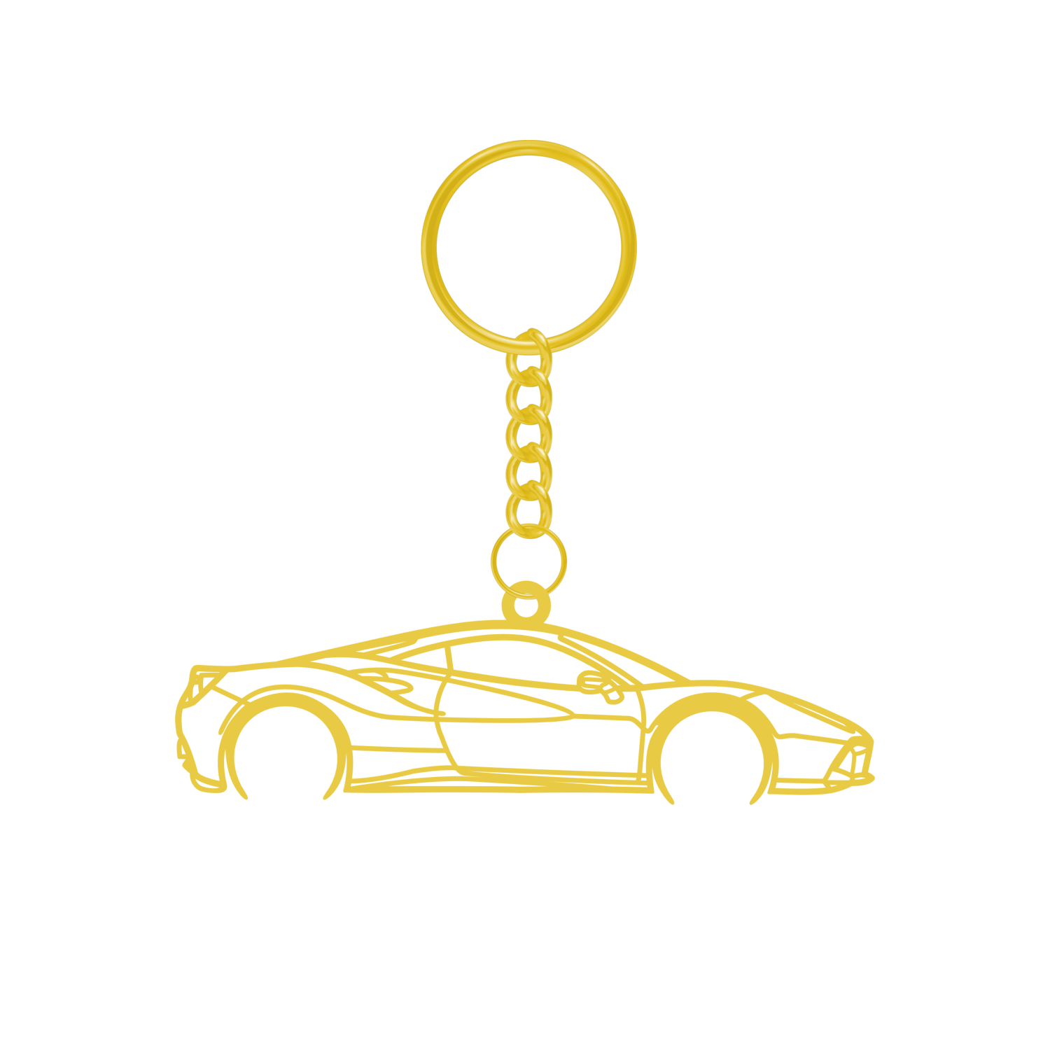 Ferrari 488 GTB (2015-2019) - Metal Keychain