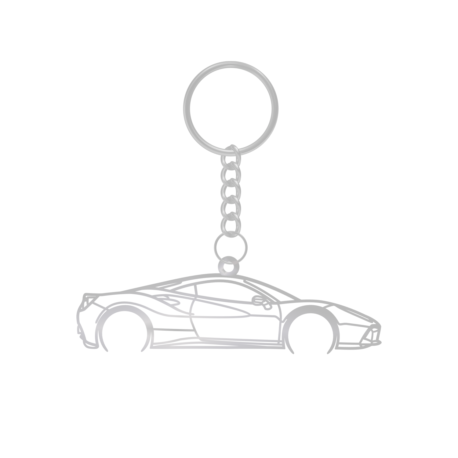 Ferrari 488 GTB (2015-2019) - Metal Keychain