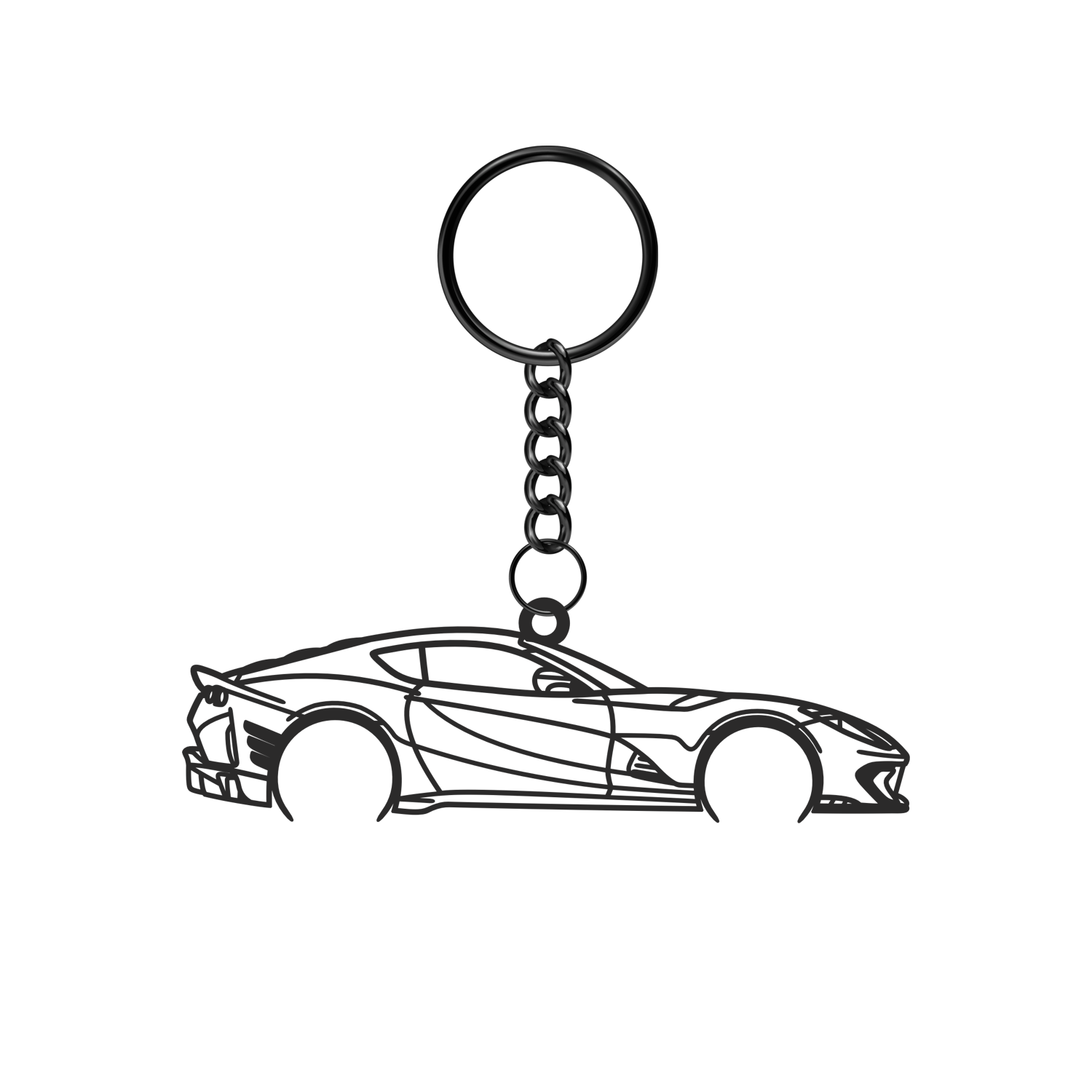 Ferrari 812 Competizione (2022-2025) - Metal Keychain