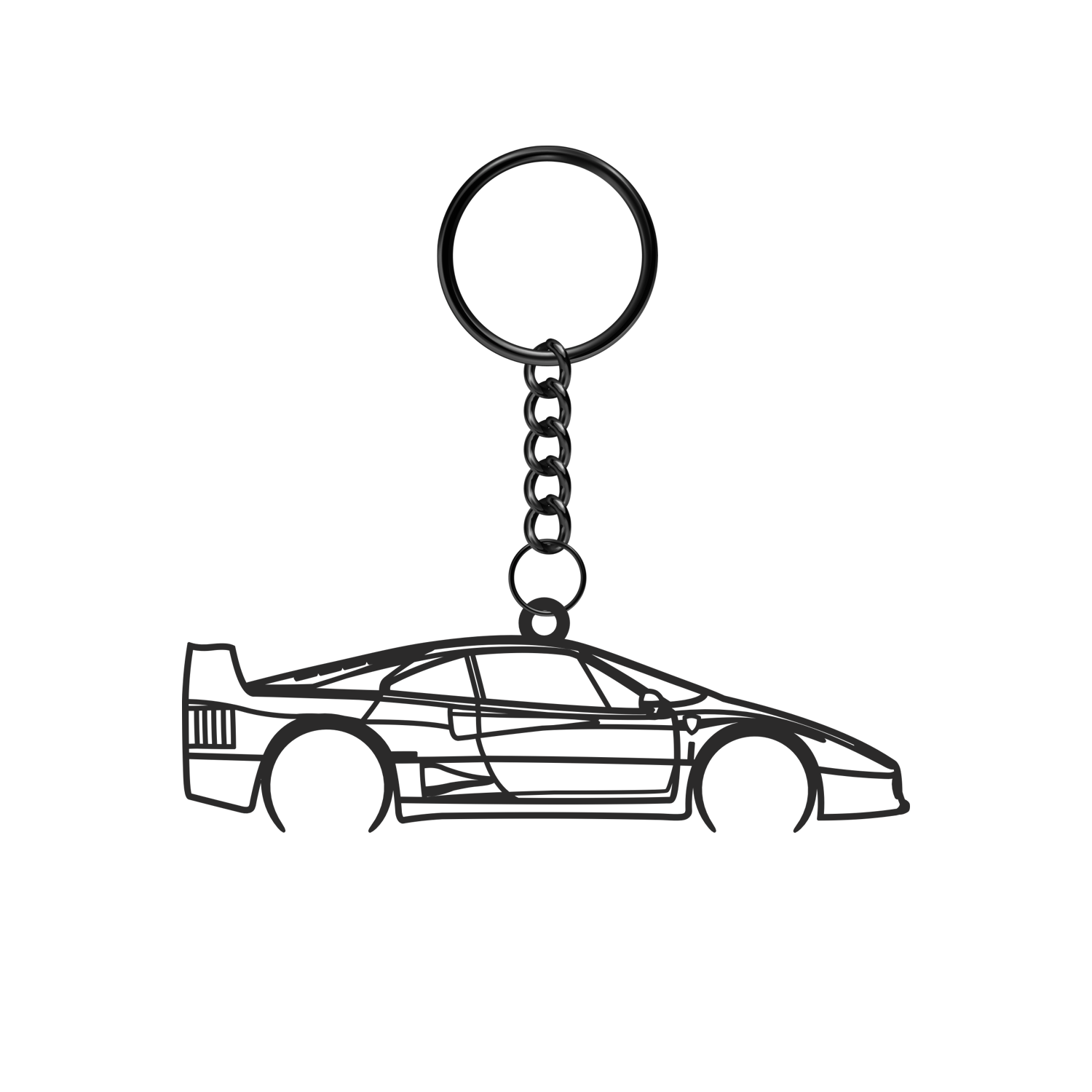Ferrari F40 (1987-1992) - Metal Keychain