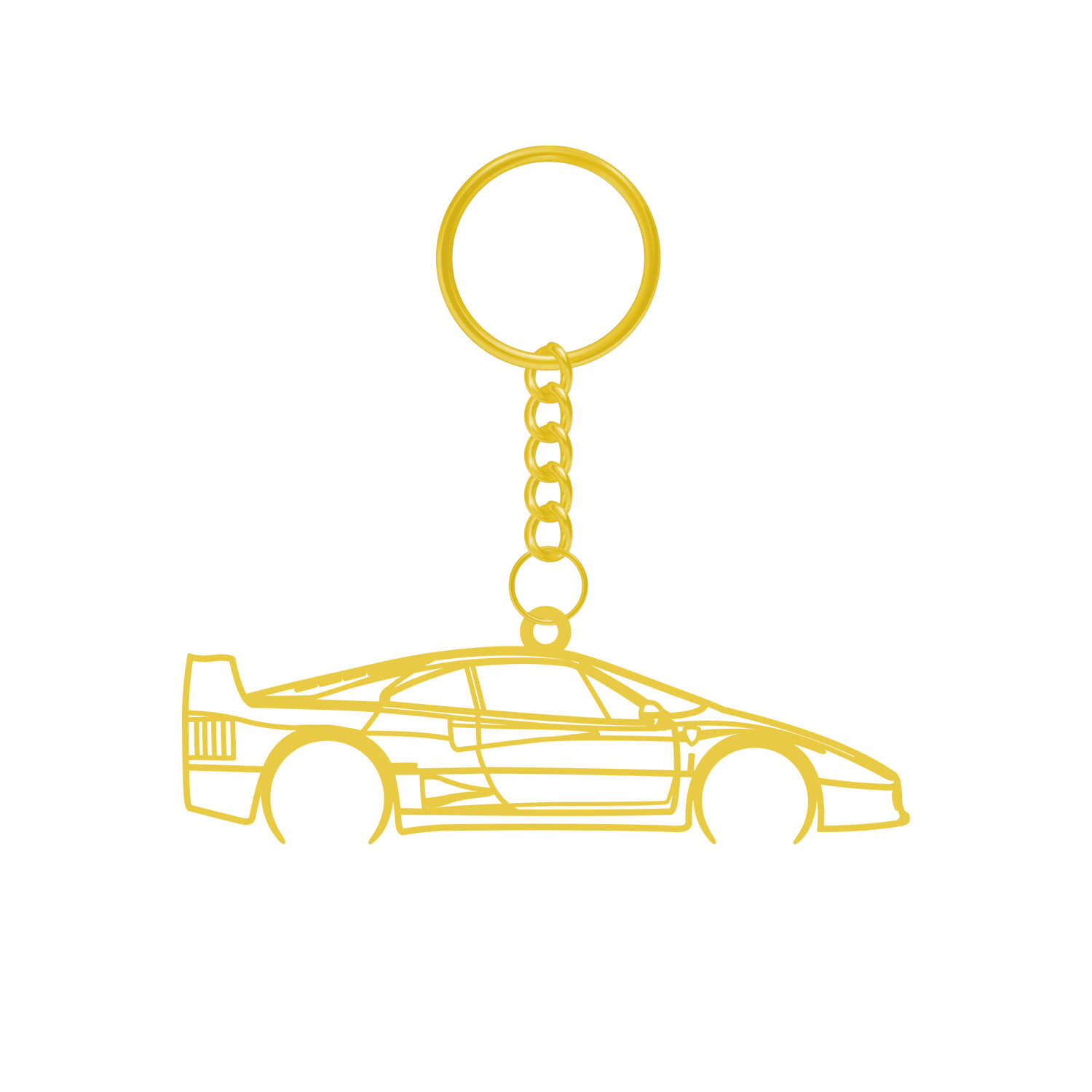Ferrari F40 (1987-1992) - Metal Keychain