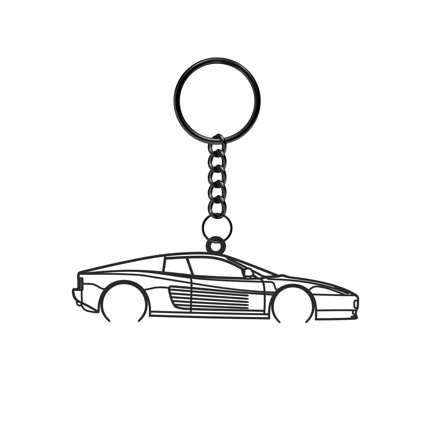 Ferrari Testarrossa (1984-1991) - Metal Keychain