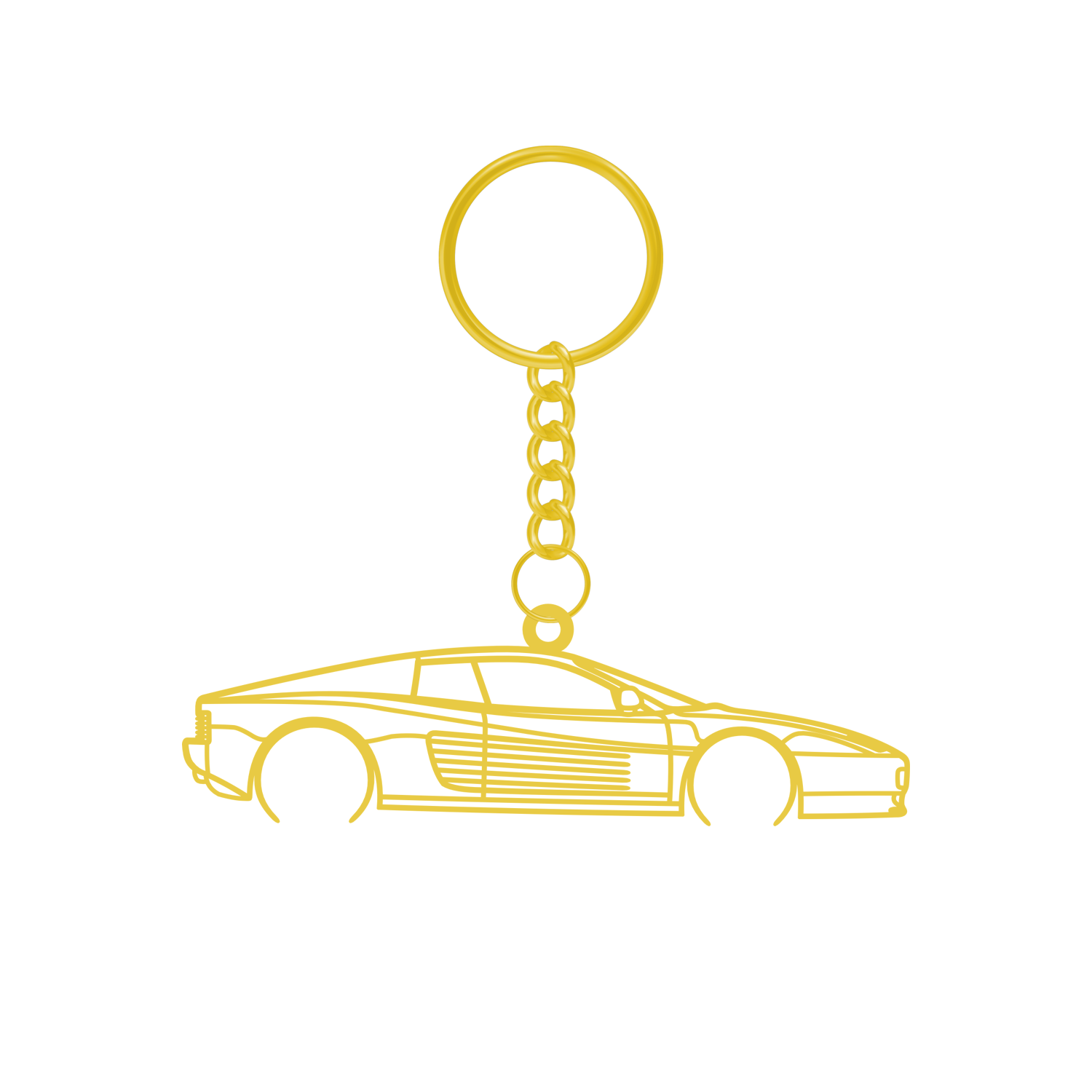 Ferrari Testarrossa (1984-1991) - Metal Keychain