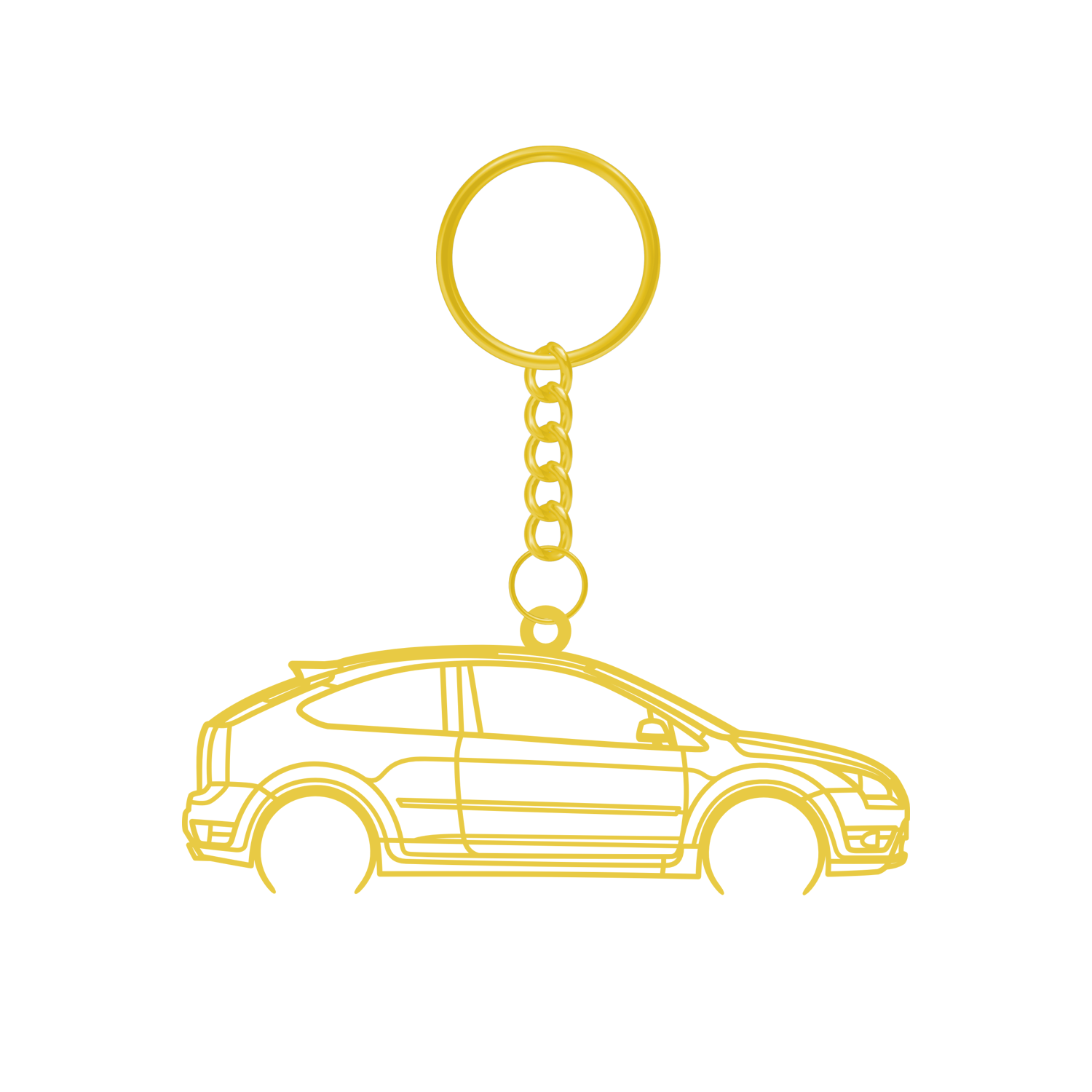 Ford Focus (2005-2010) - Metal Keychain