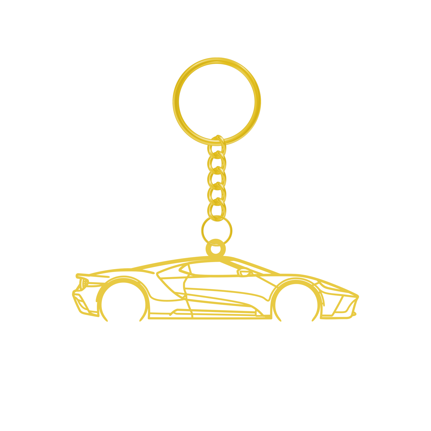 Ford GT (2016-2022) - Metal Key Ring