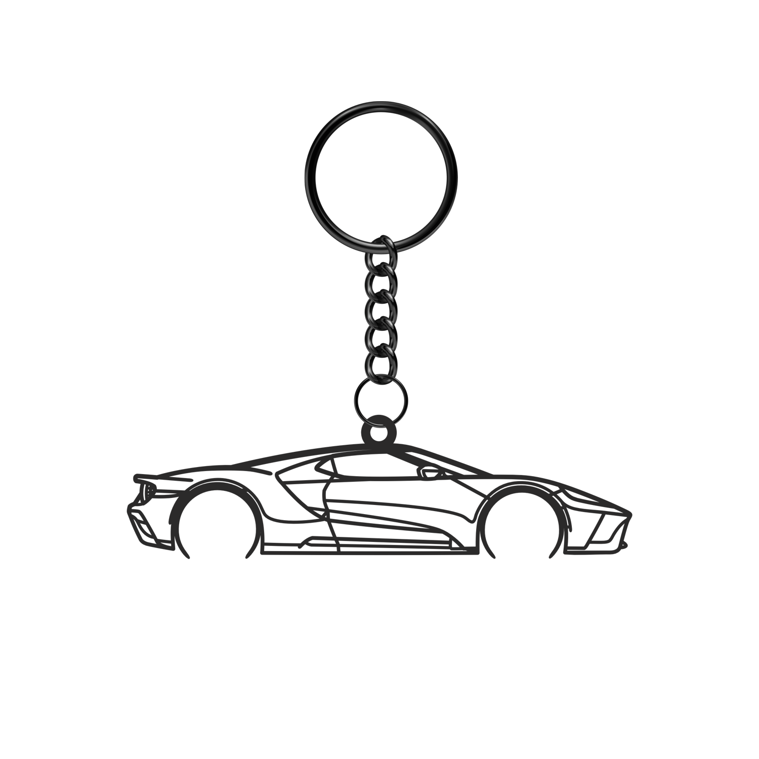 Ford GT (2016-2022) - Metal Key Ring