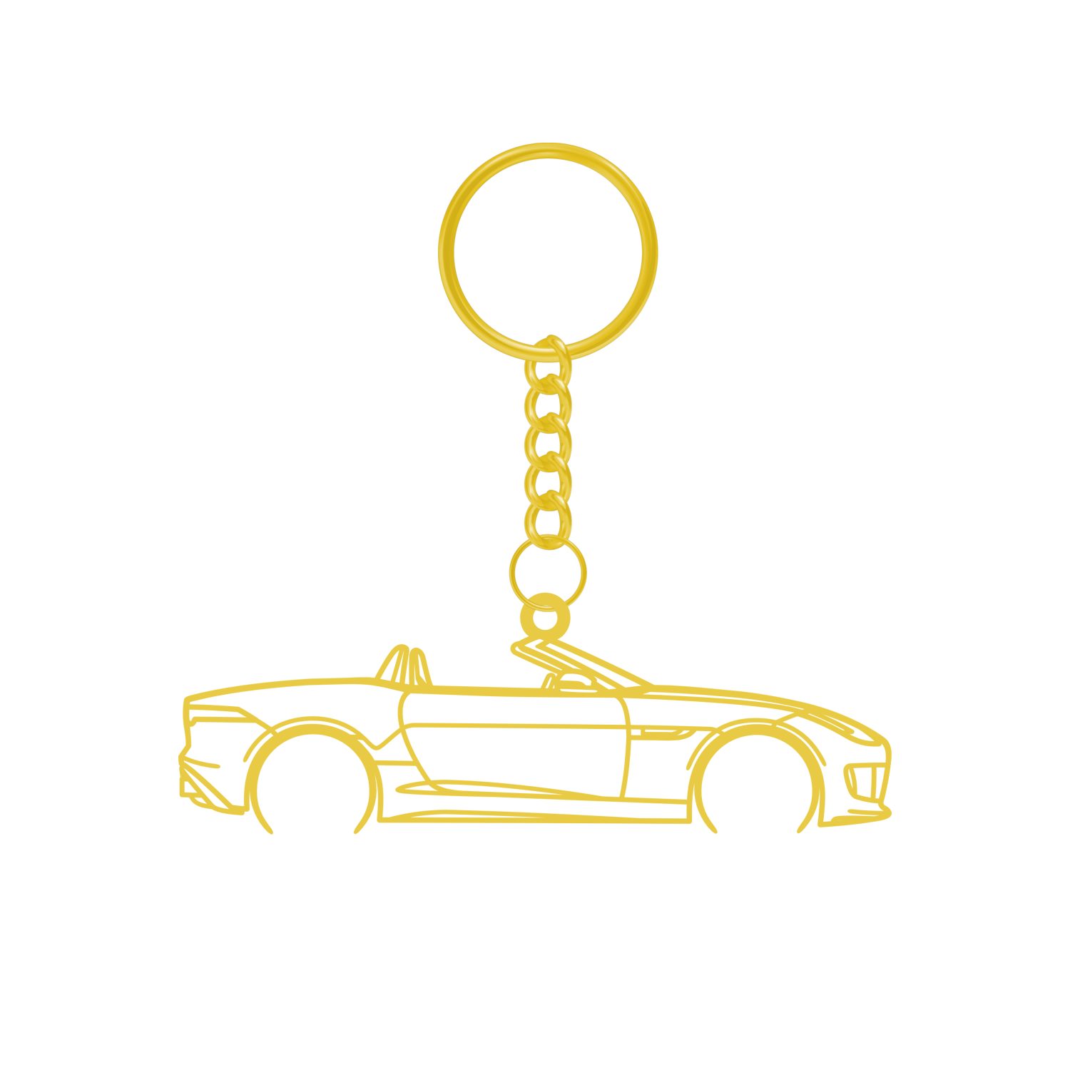 Jaguar F-Type Convertible (2013-2019) - Metal Key Ring
