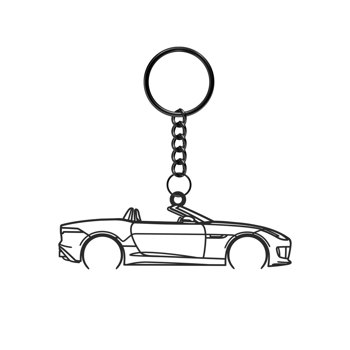 Jaguar F-Type Convertible (2013-2019) - Metal Keychain