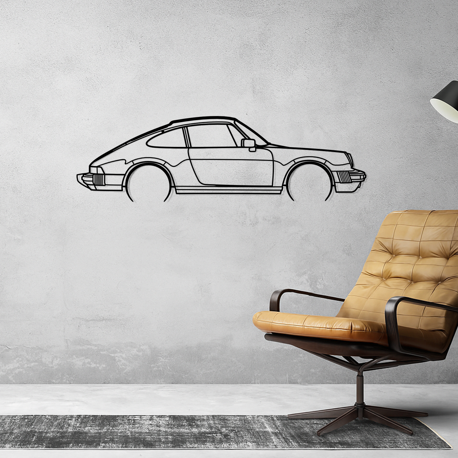 Abarth Punto Side View - Metal Wall Silhouette 