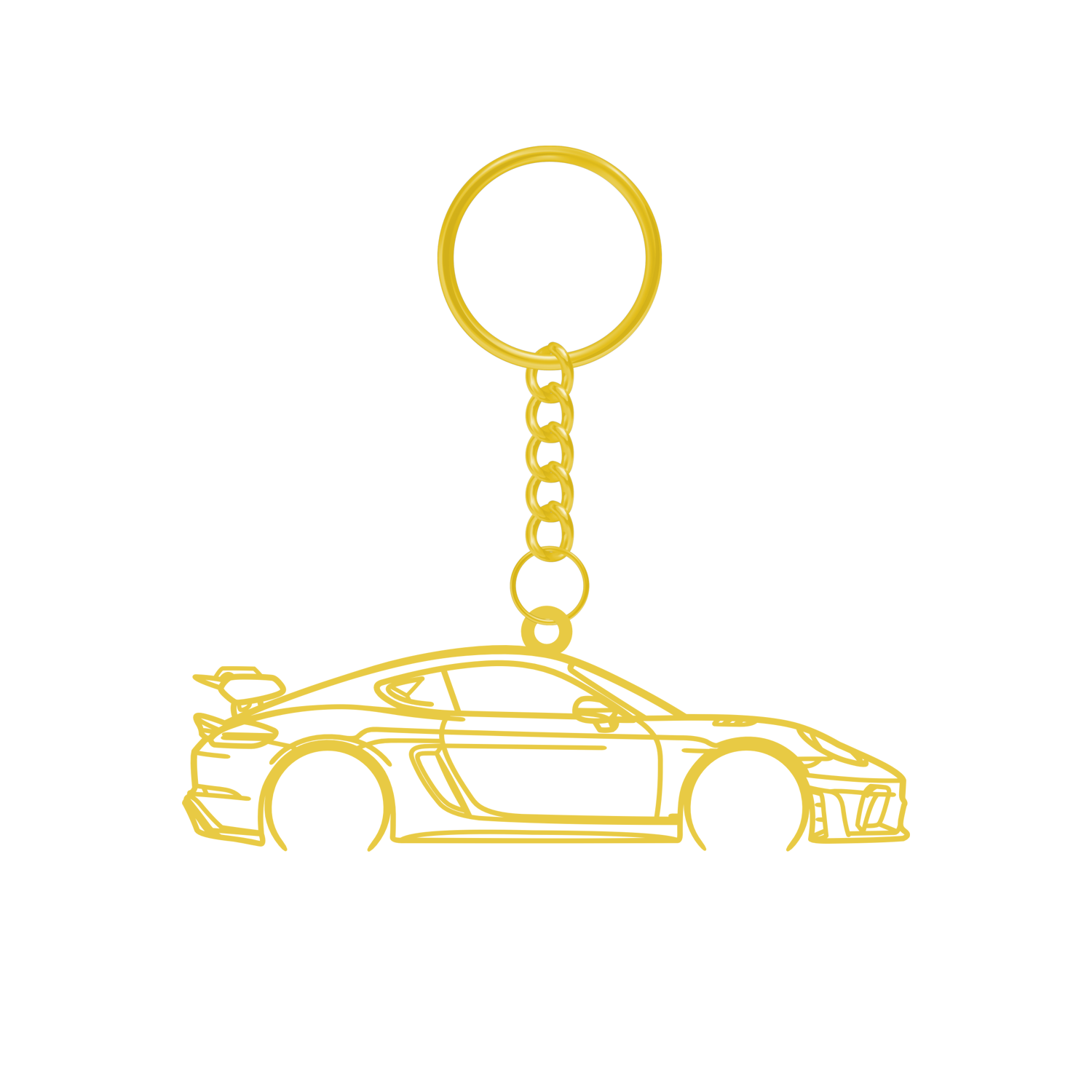 Porsche 718 GT4 RS (2022-2025) - Metal Keychain