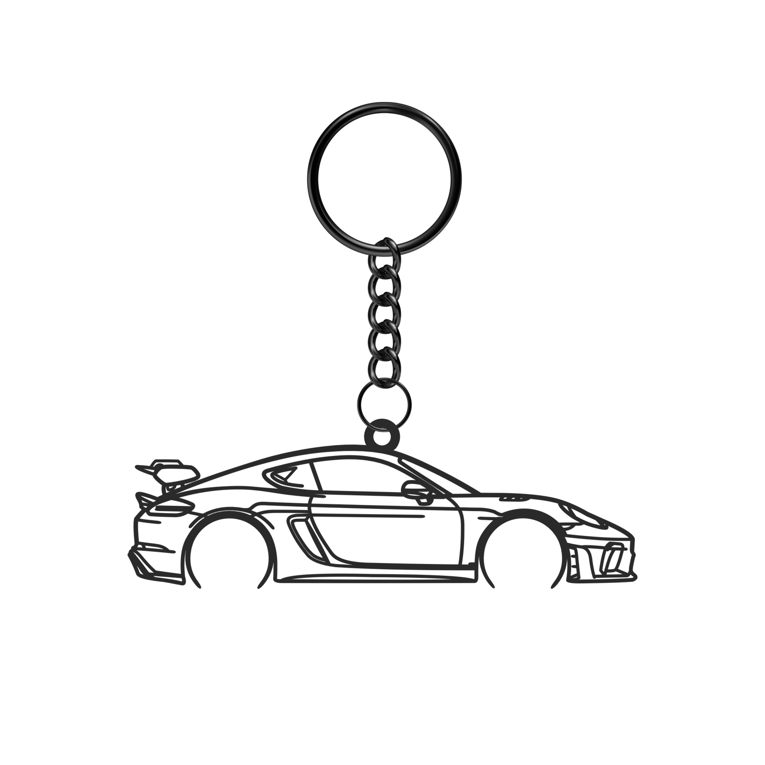 Porsche 718 GT4 RS (2022-2025) - Metal Keychain