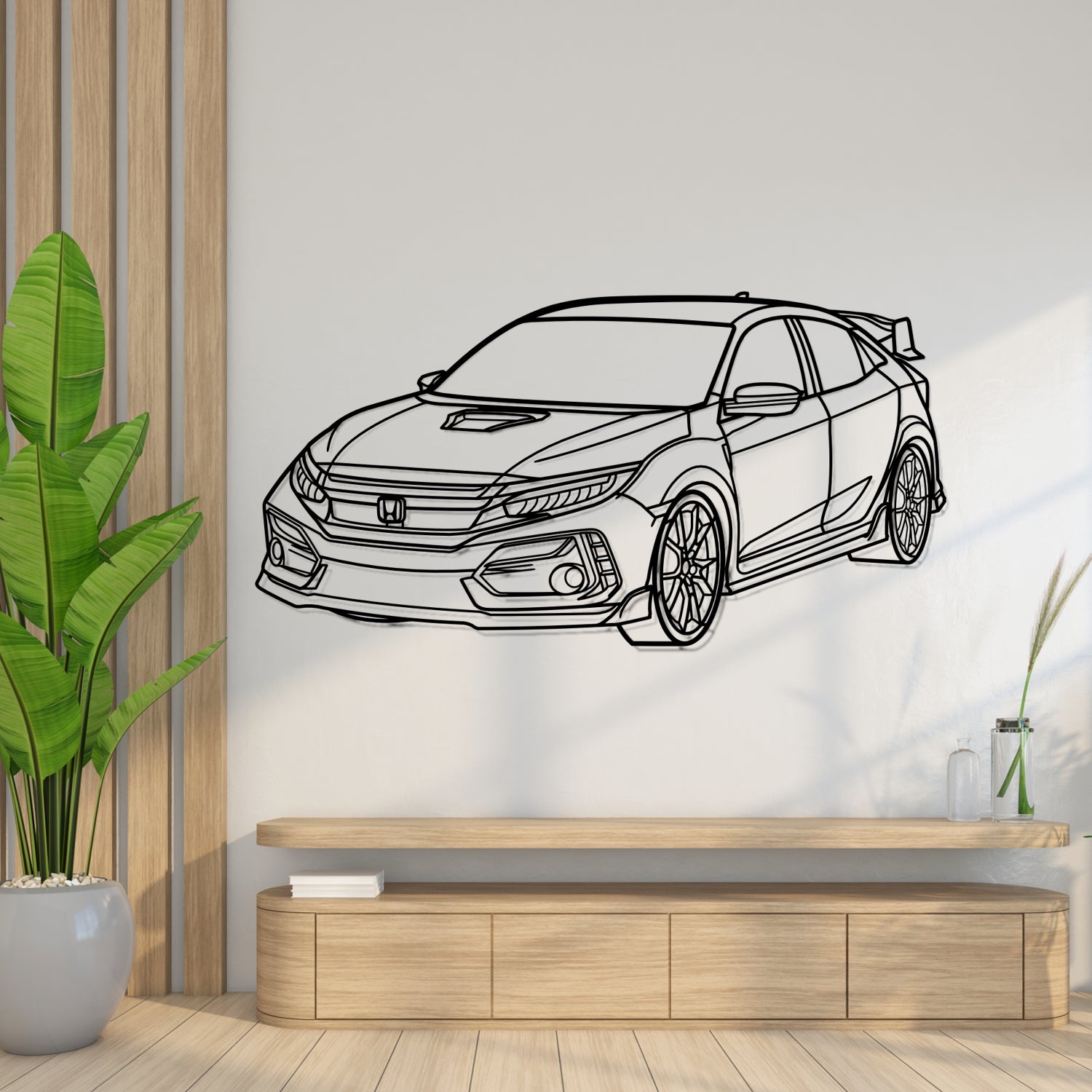 Caterham - 3D Perspective Front - Metal Silhouette