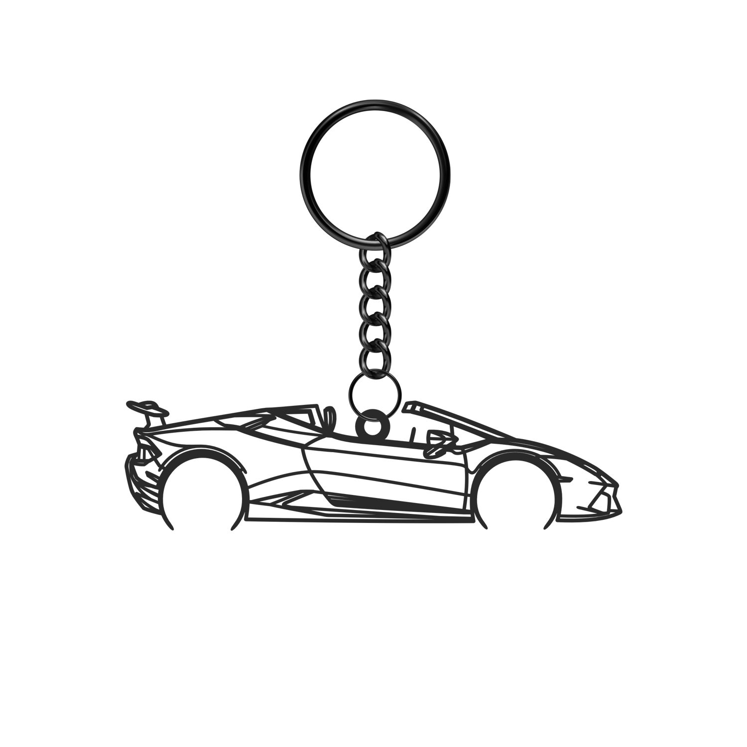 Lamborghini Huracan Perfomante Spyder (2018-2019) - Metal Keychain