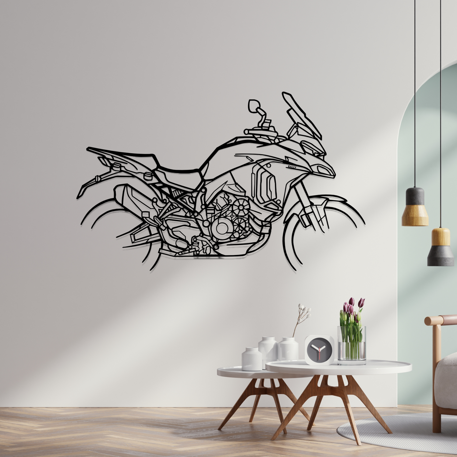 Ducati Multistrada V4 Rally (2023-2025) - Silhueta de Metal