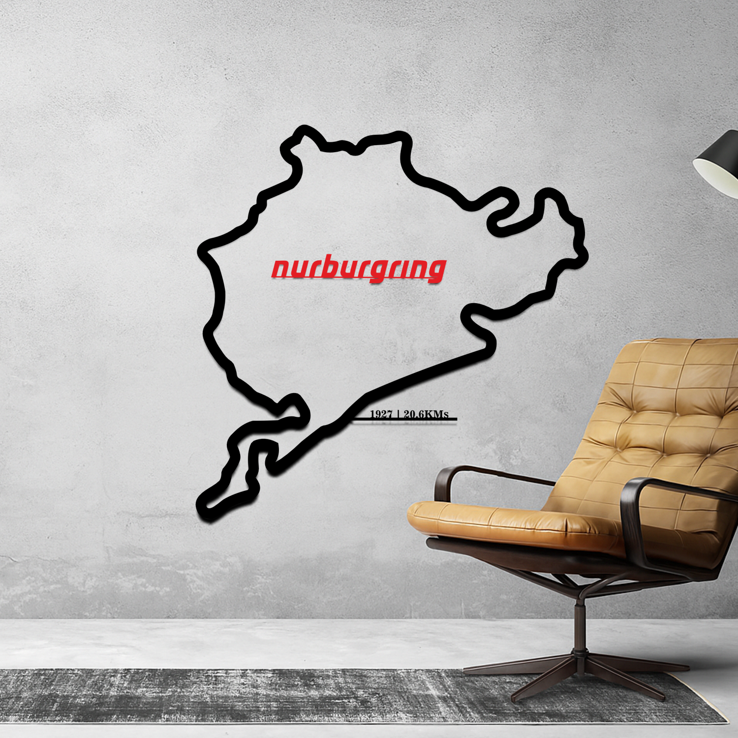Nurburgring Racing Circuit - Metal Silhouette 