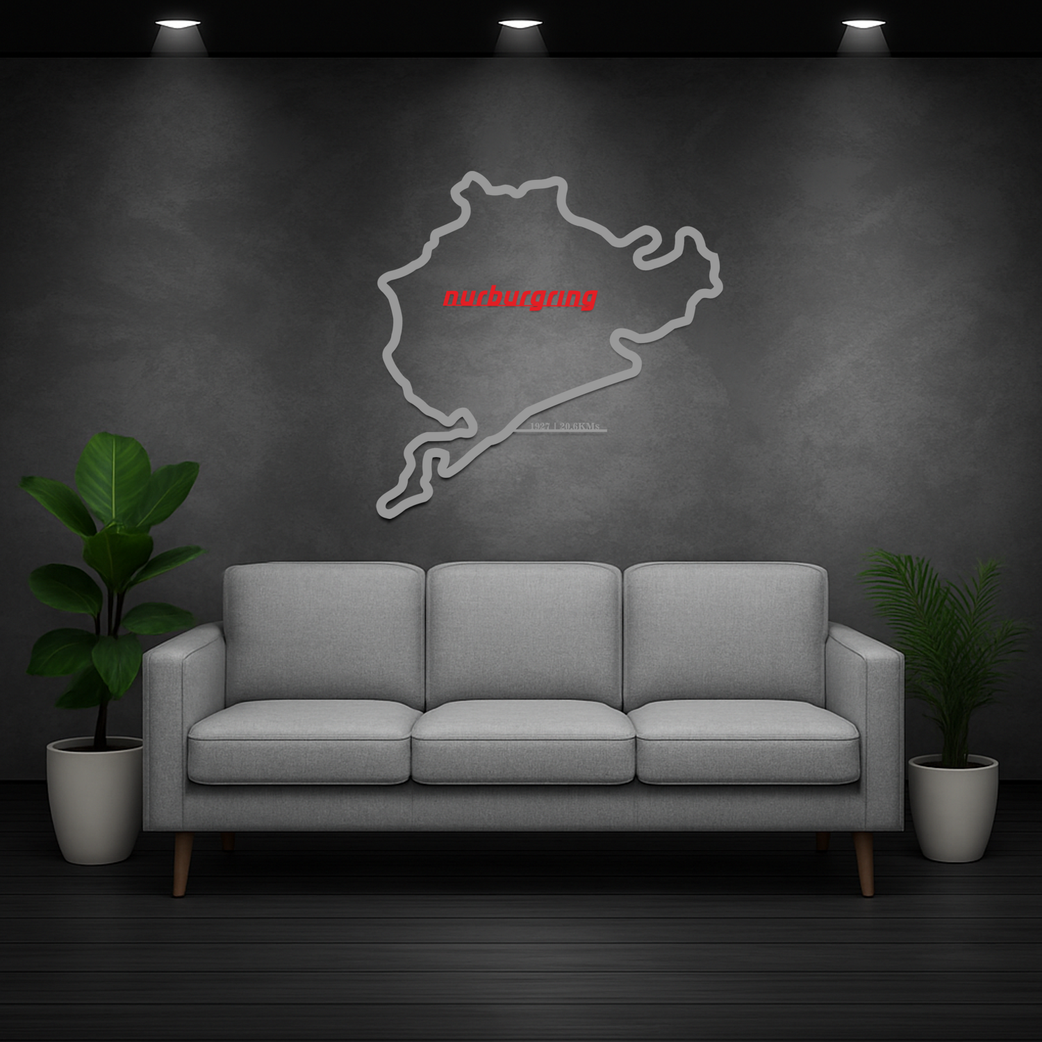 Nurburgring Racing Circuit - Metal Silhouette 