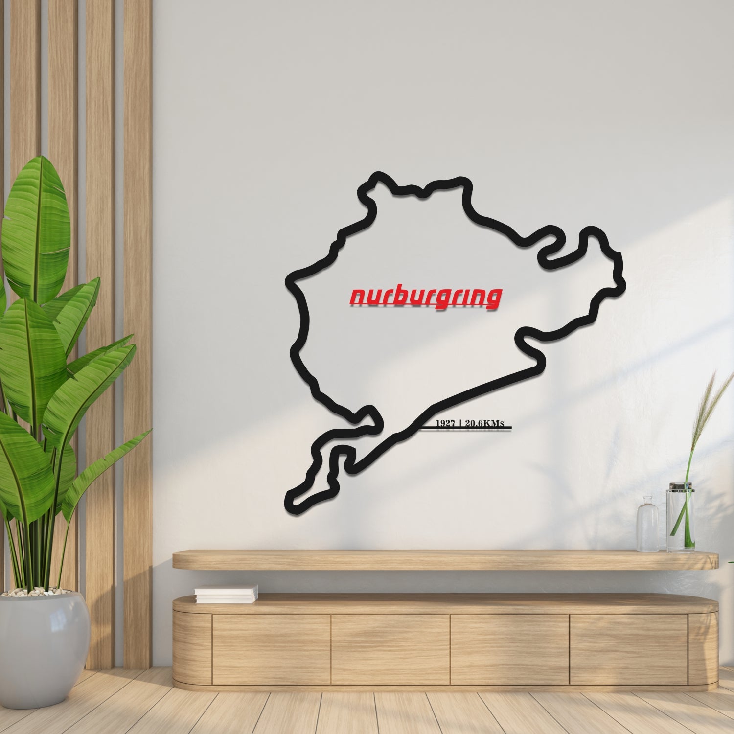 Nurburgring Race Track - Metal Wall Silhouette