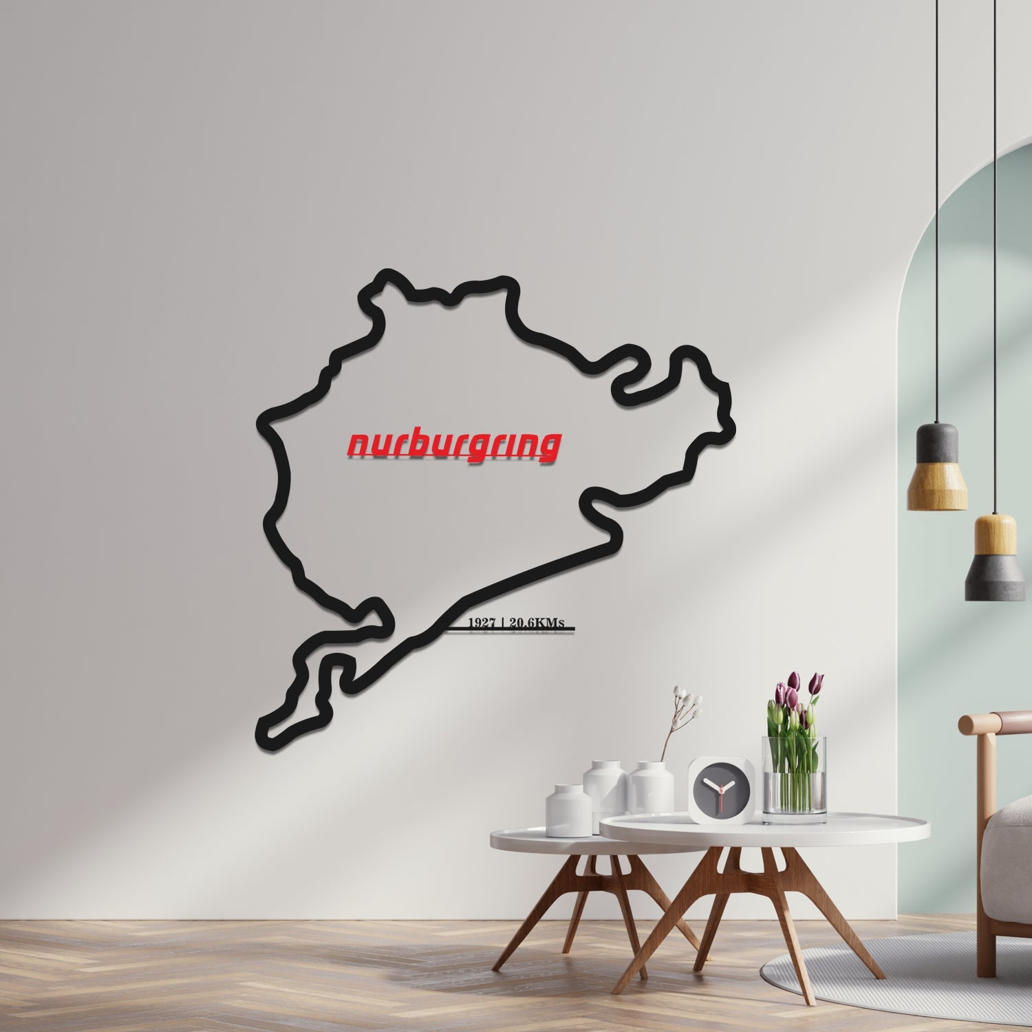 Nurburgring Race Track - Metal Wall Silhouette