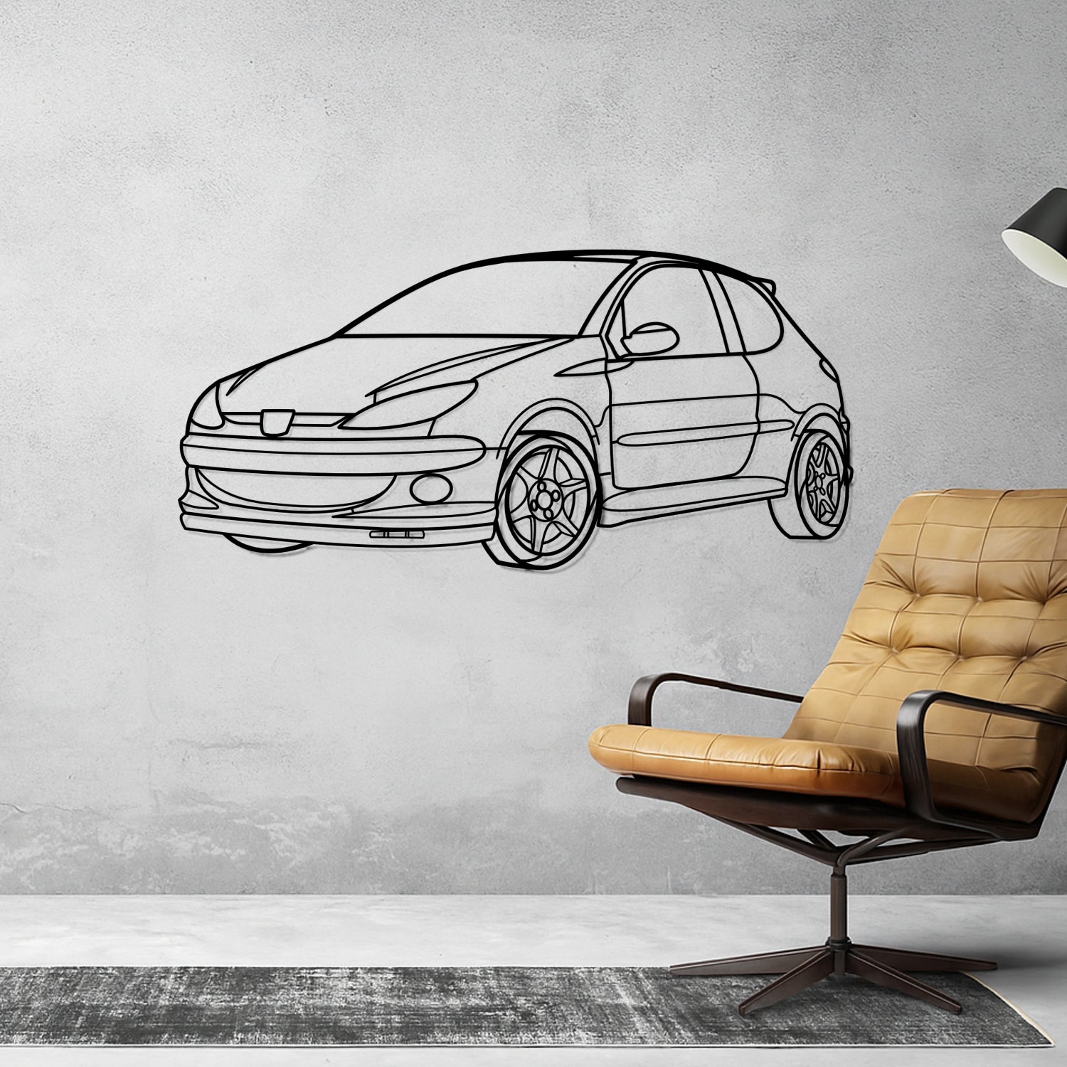 Caterham - 3D Perspective Front - Metal Silhouette