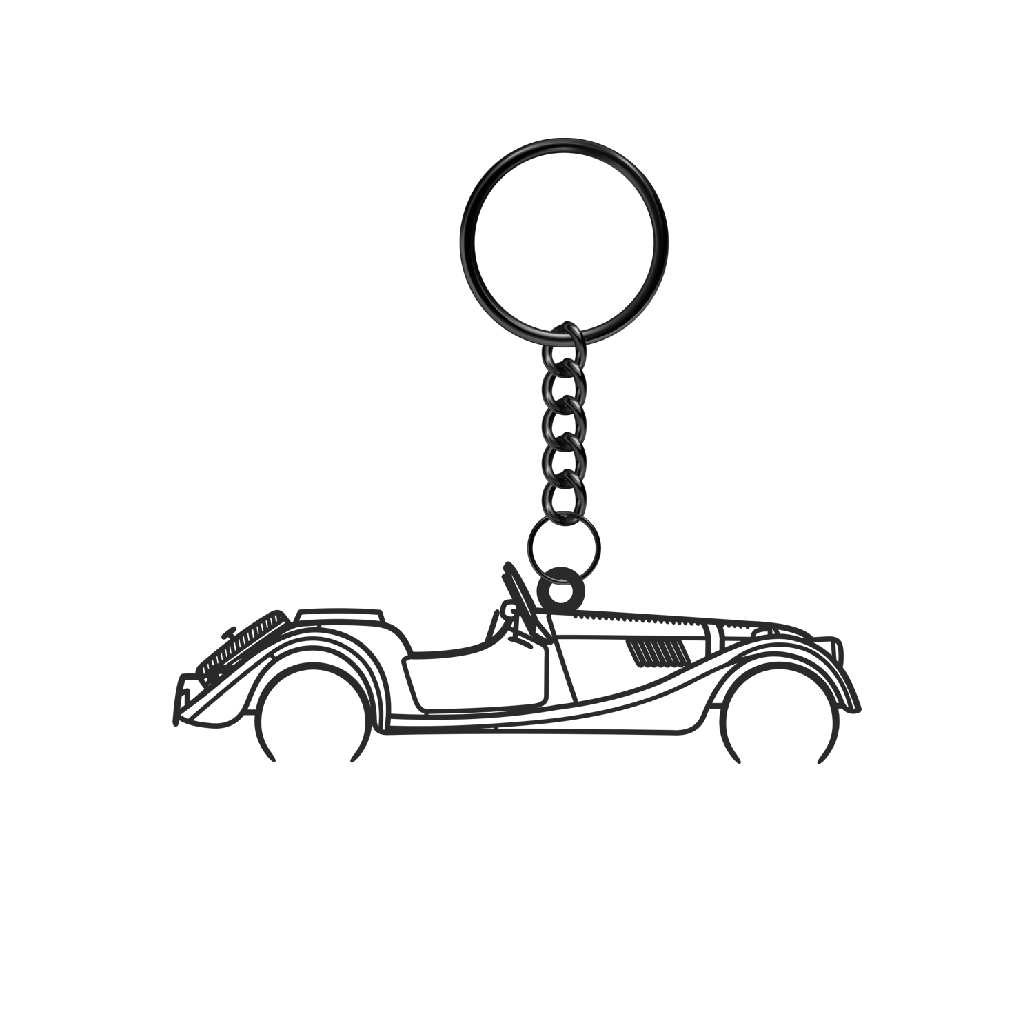 Morgan Plus 4 (1950-1969) - Metal Keychain