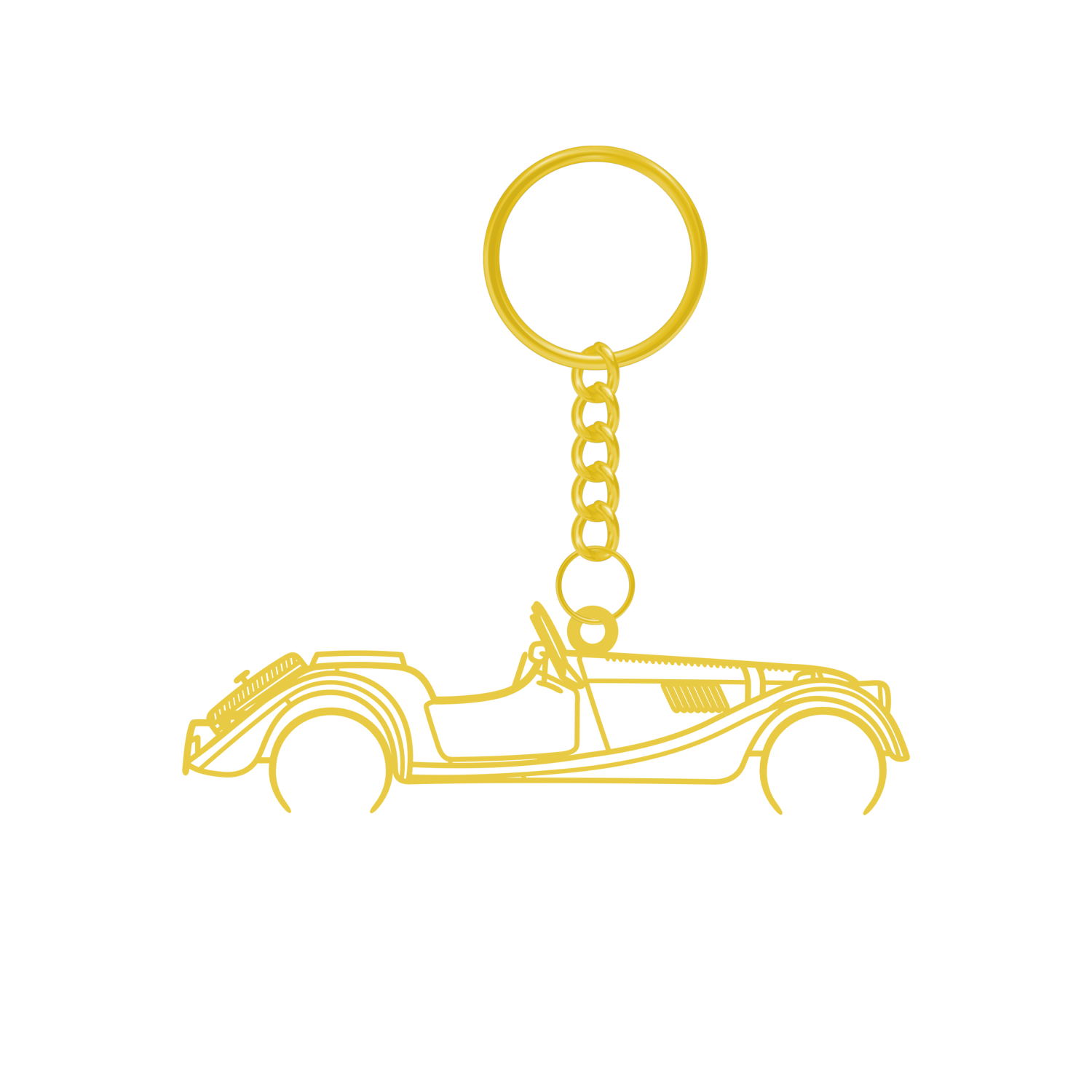 Morgan Plus 4 (1950-1969) - Metal Keychain
