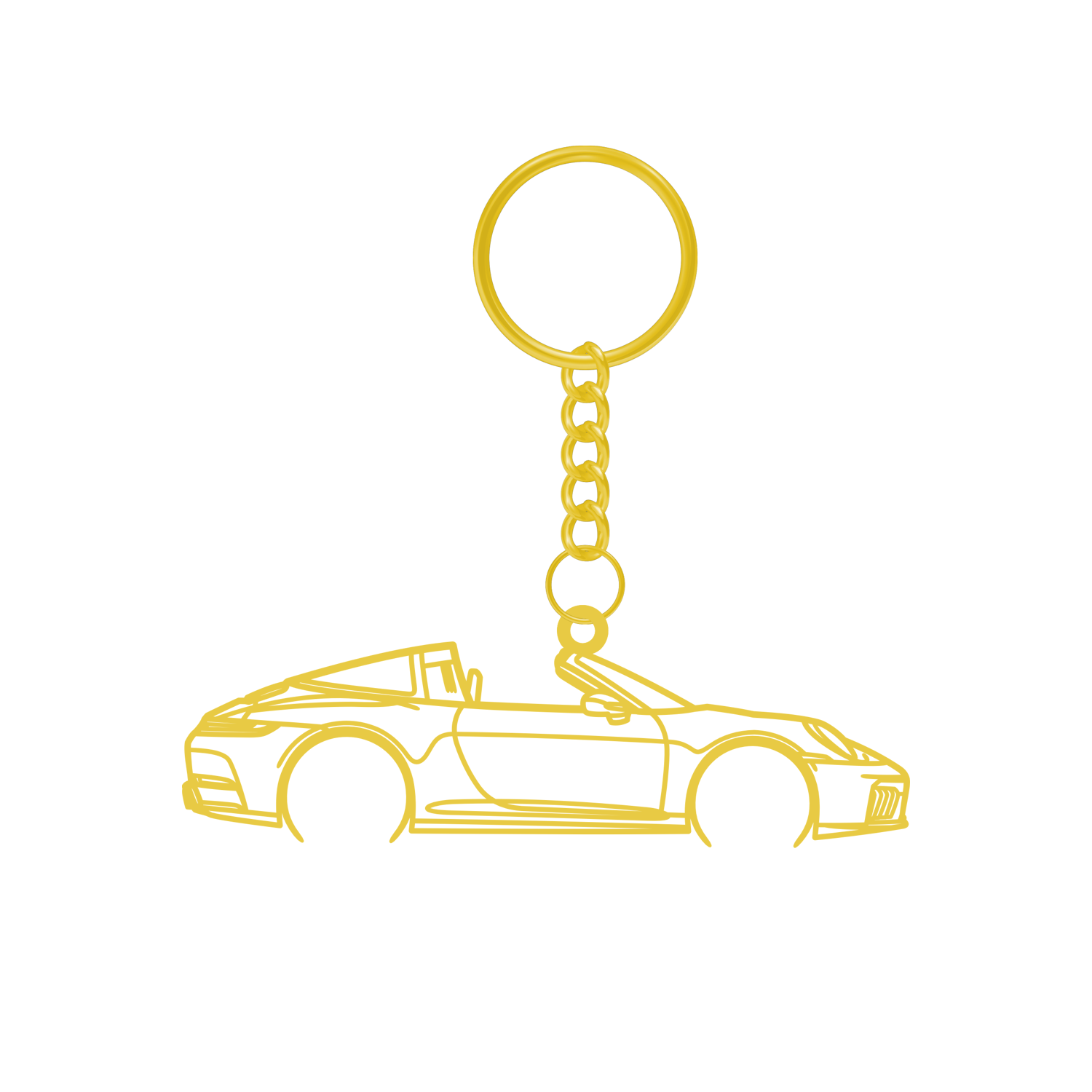 Porsche 911 992.2 Targa GTS (2025) - Metal Key Ring