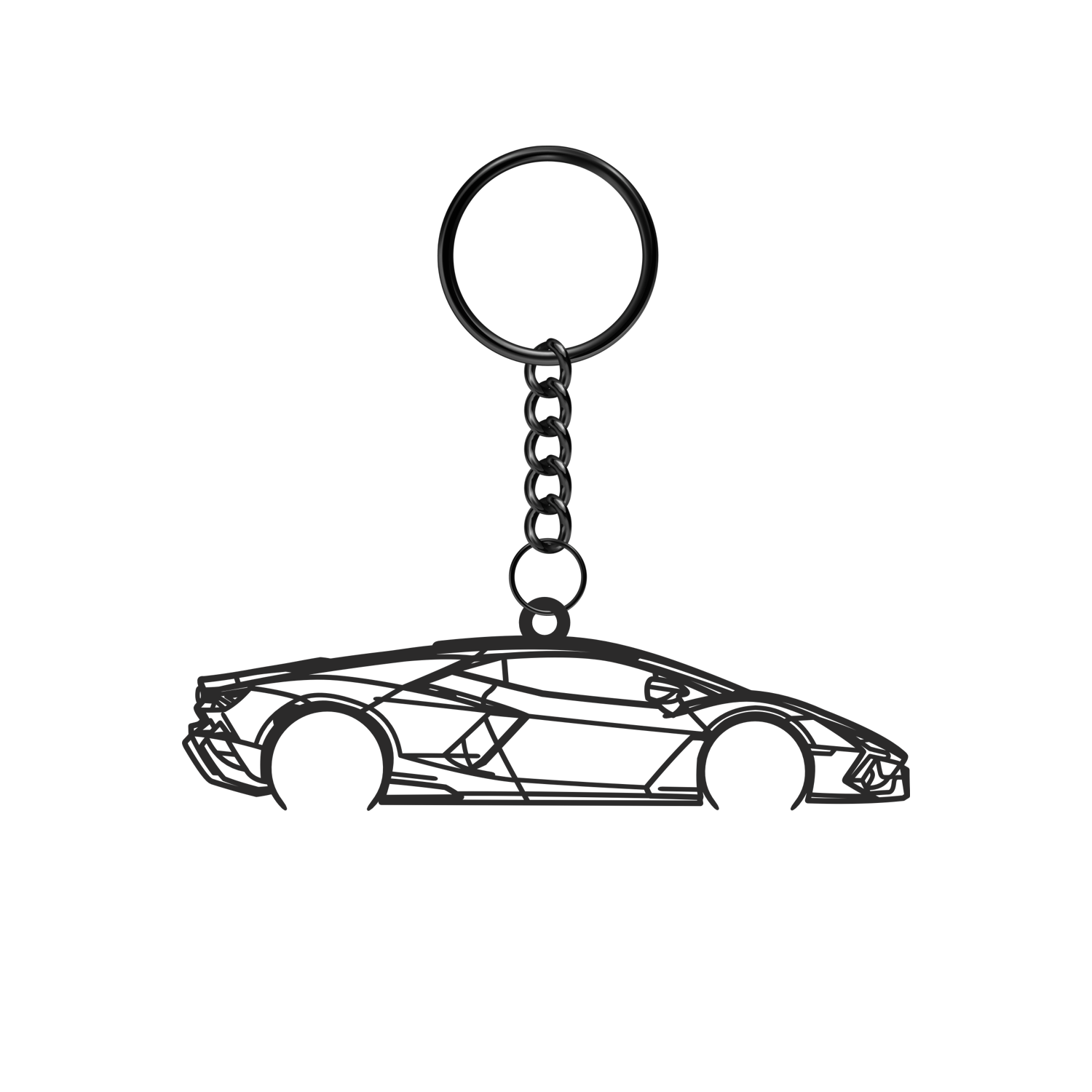 Lamborghini Revuelto (2023-2025) - Metal Keychain