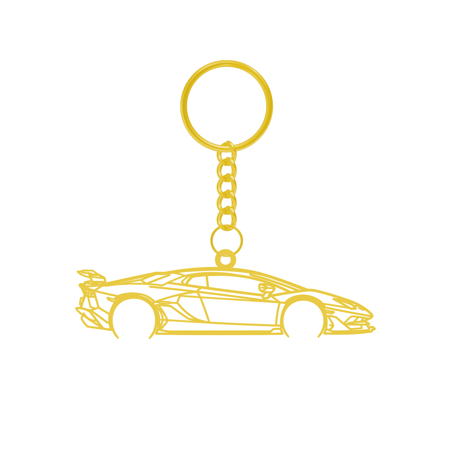 Lamborghini Aventador SVJ (2018-2022) - Metal Keychain