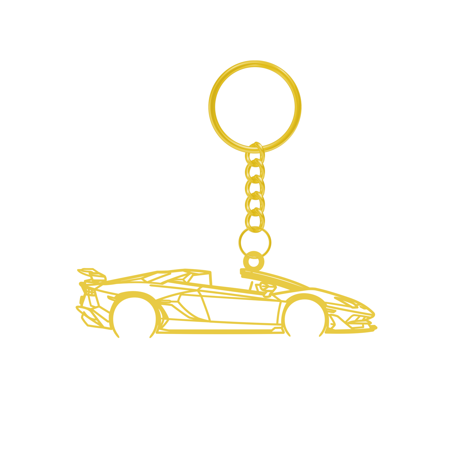 Lamborghini Aventador SVJ Roadster (2018-2022) - Metal Keychain