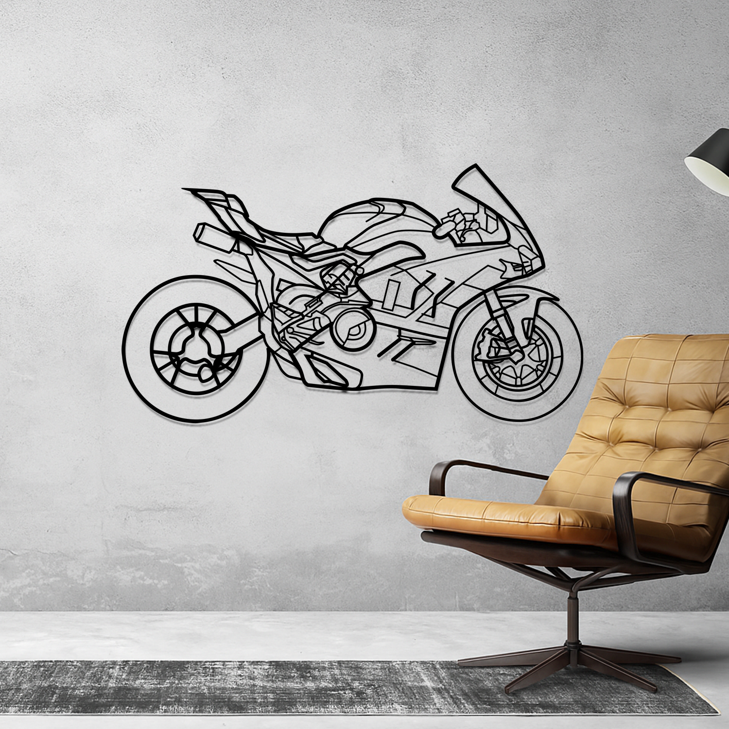 Ducati Panigale V4 R (2019-2022) - Silhueta de Metal