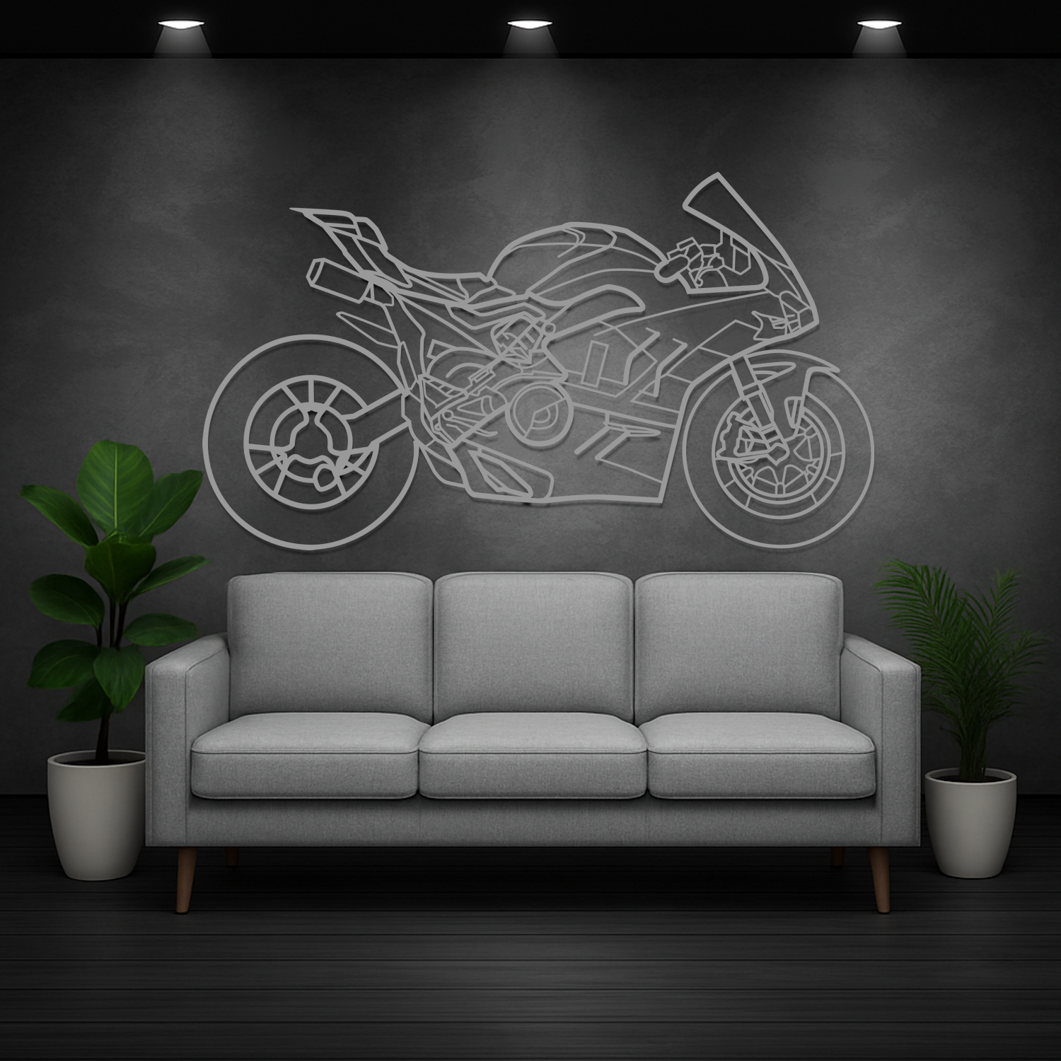 Ducati Panigale V4 R (2019-2022) - Silhueta de Metal
