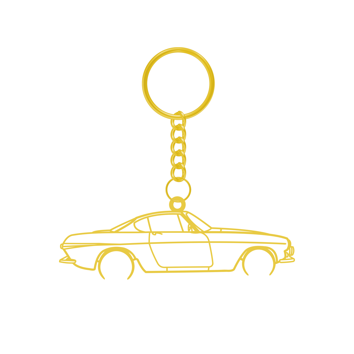 Volvo P1800 S (1963-1970) - Metal Key Ring